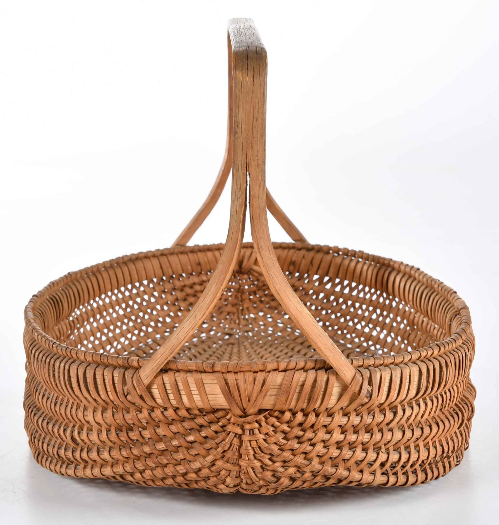 Wythe County Virginia Attributed Split Handle Basket - 4