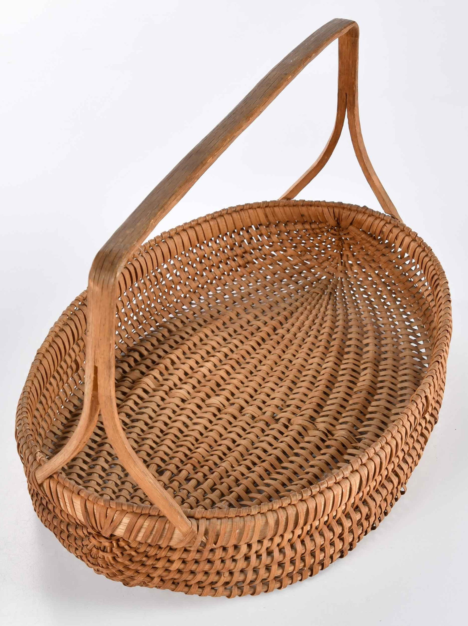 Wythe County Virginia Attributed Split Handle Basket - 5