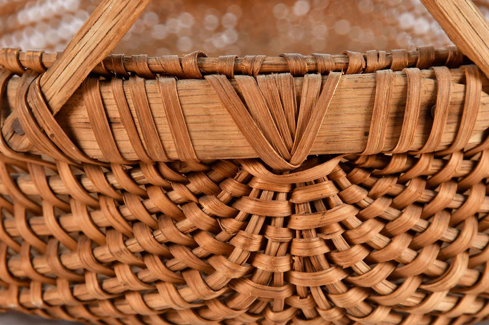 Wythe County Virginia Attributed Split Handle Basket - 8