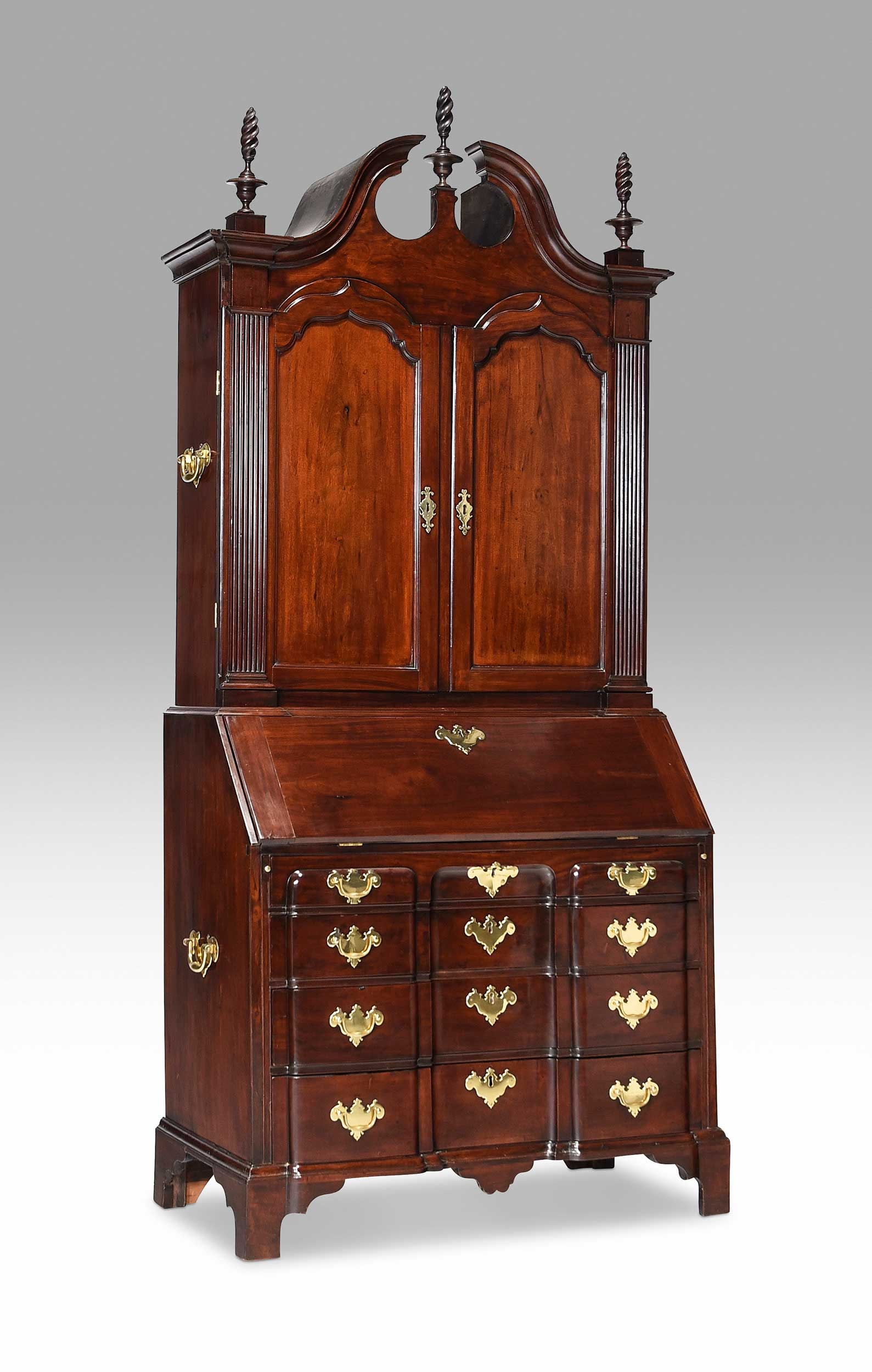 Important Boston Chippendale Blockfront Mahogany Desk And Bookcase, Carpenter & Sack Provenance (1 of 20)