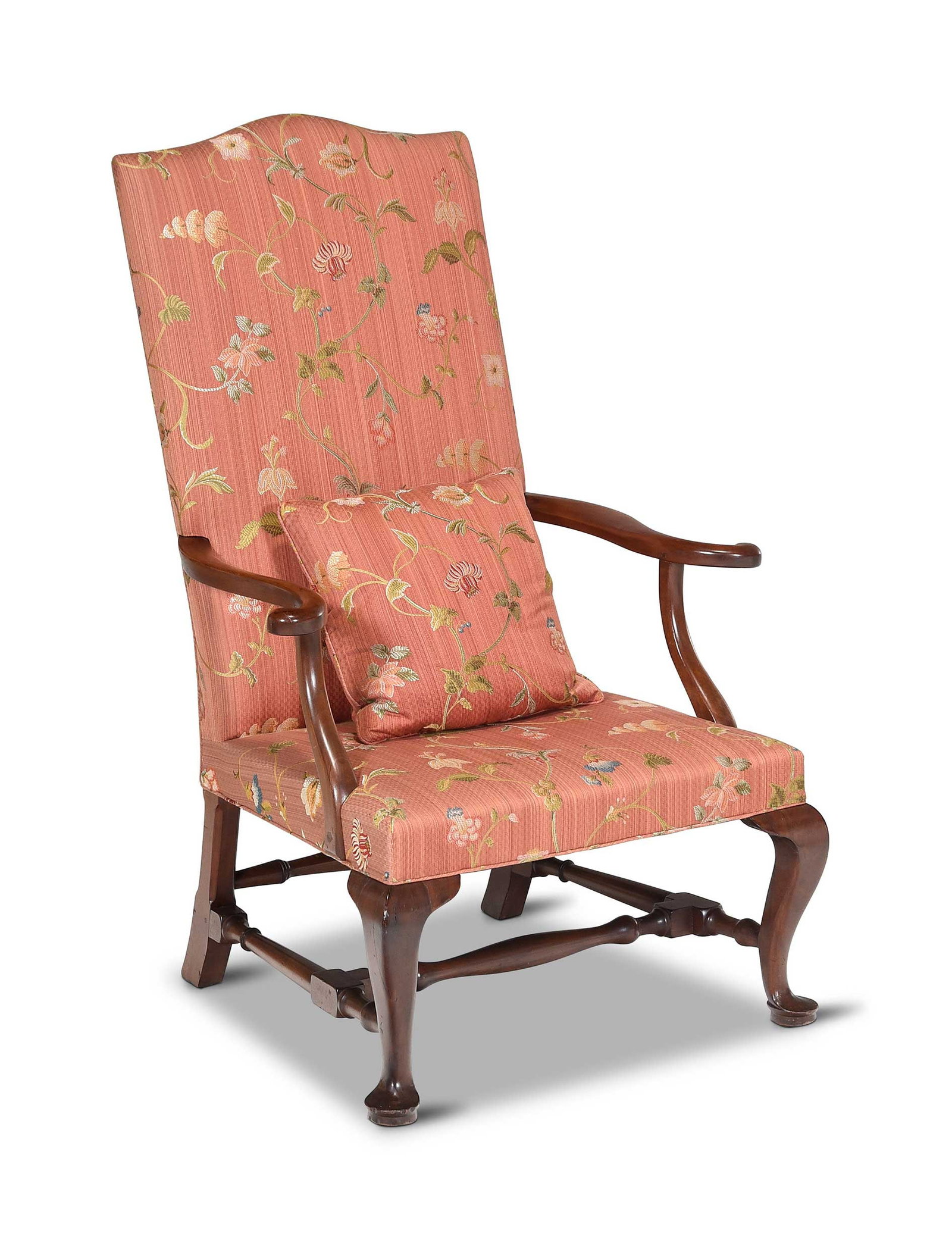 Fine New England Queen Anne Walnut Lolling Chair (1 of 20)