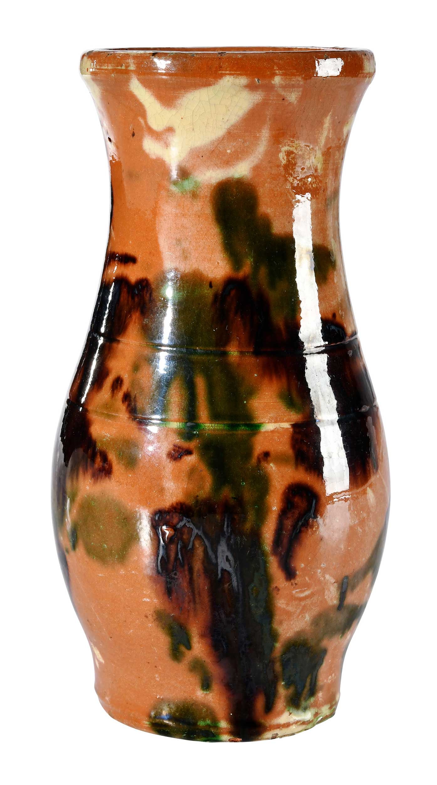 Extremely Rare Stamped J. Eberly & Co. Strasburg, Virginia Earthenware Vase (1 of 14)