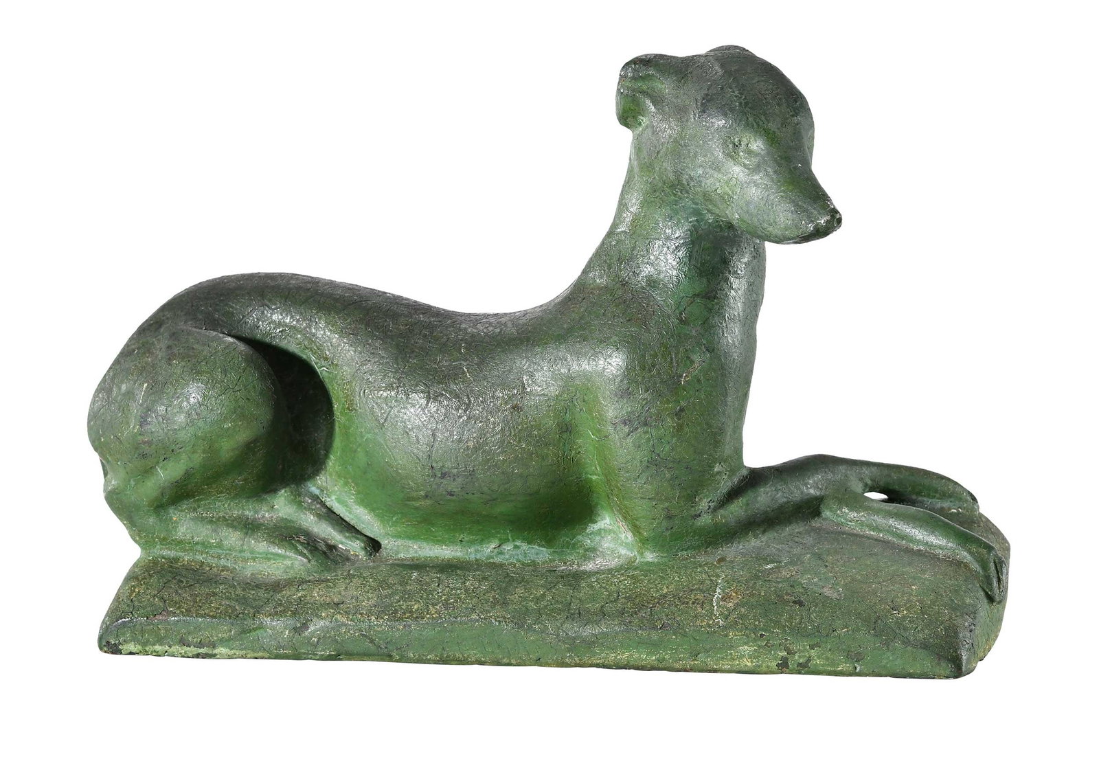 Important Rare Samuel Bell Signed and Dated Shenandoah Valley Earthenware Greyhound Dog (1 of 19)