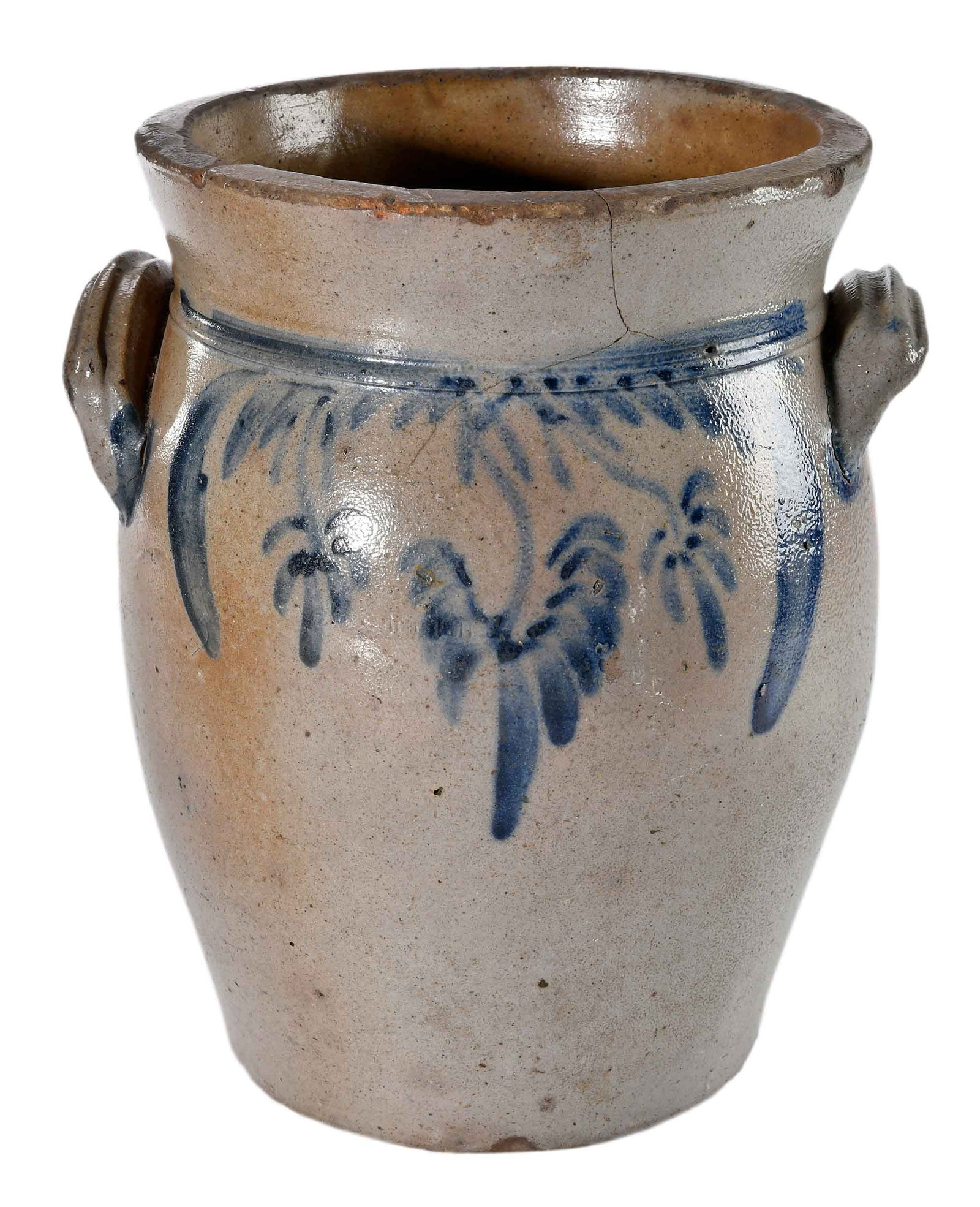 Solomon Bell Virginia Cobalt Decorated Stoneware Jar (1 of 18)