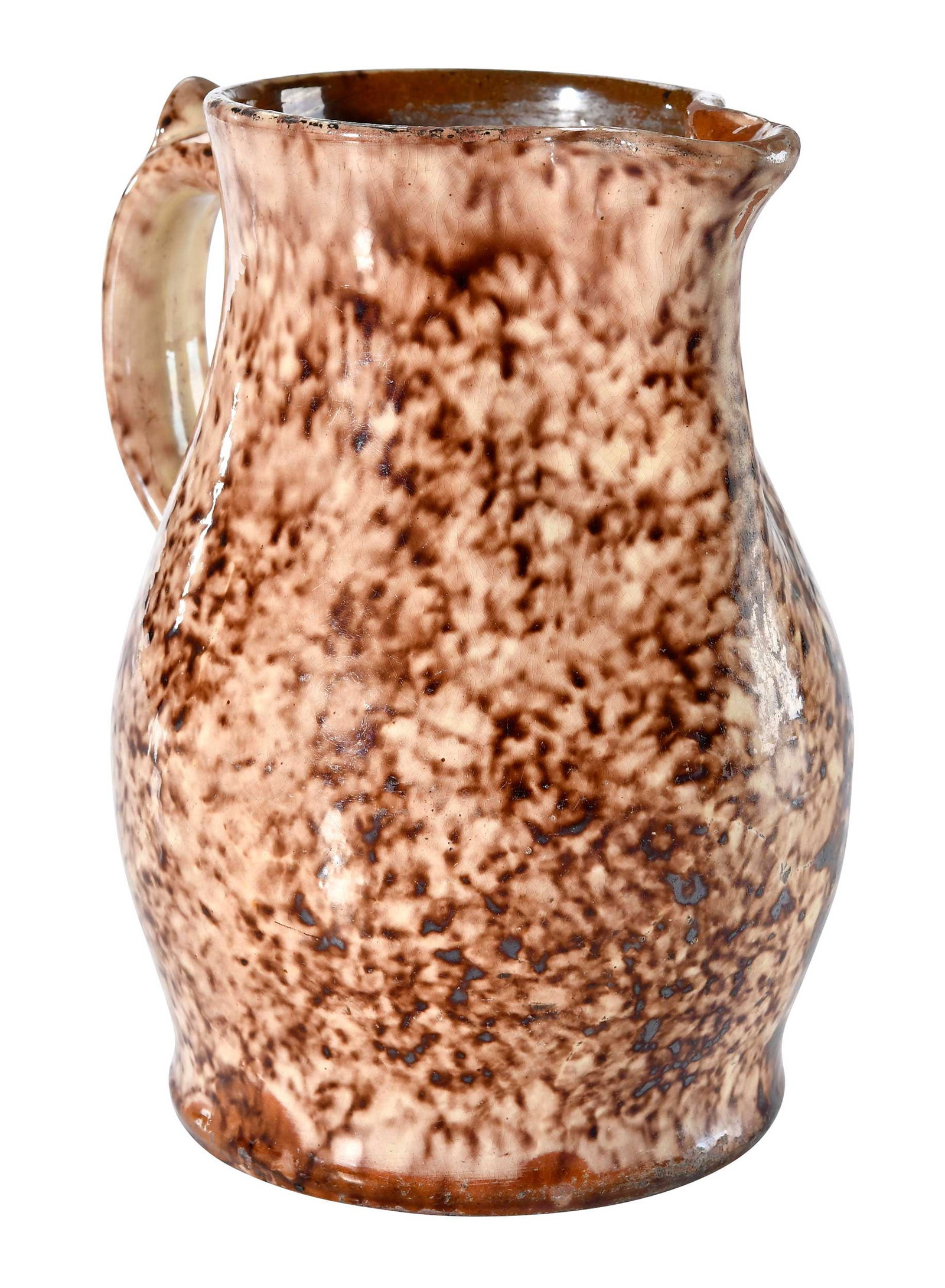 Rare Mottled Glaze John Bell Waynesboro, Pennsylvania Earthenware Pitcher (1 of 14)