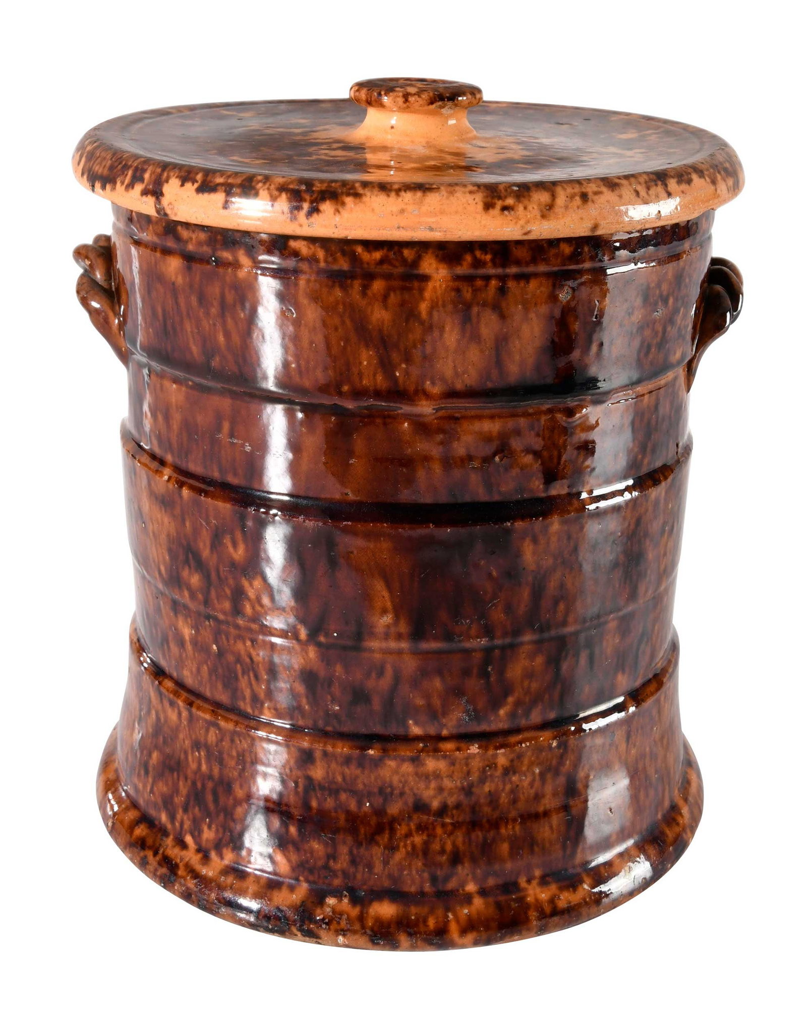 Rare John Bell Waynesboro, Pennsylvania Earthenware Lidded Humidor (1 of 17)