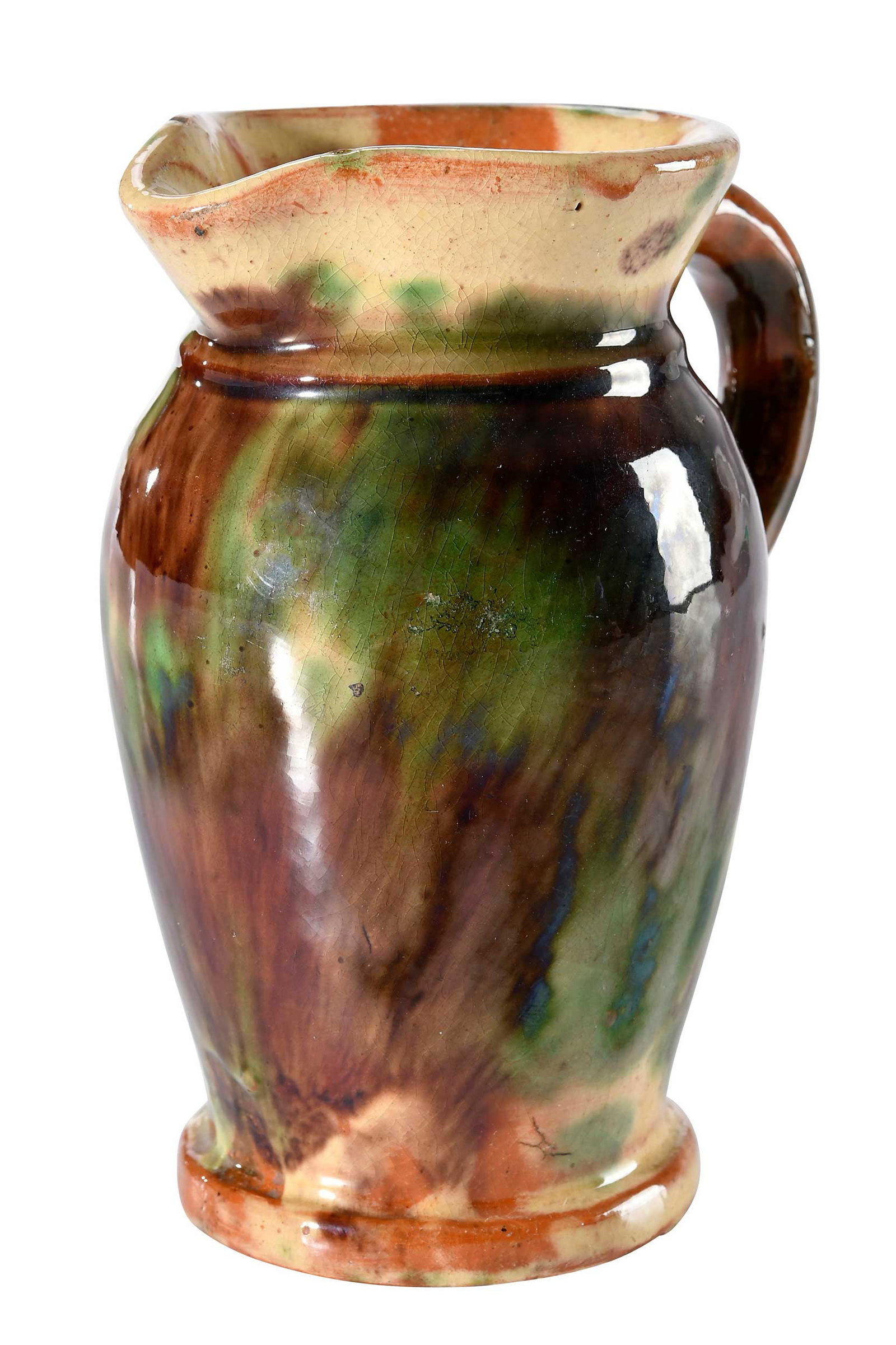 Fine J. Eberly & Co. Strasburg, Virginia Attributed Lead Glazed Earthenware Creamer (1 of 14)