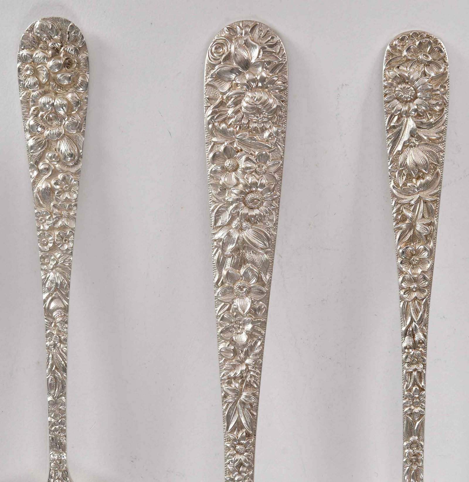 96 Pieces Repousse Sterling Flatware - 2