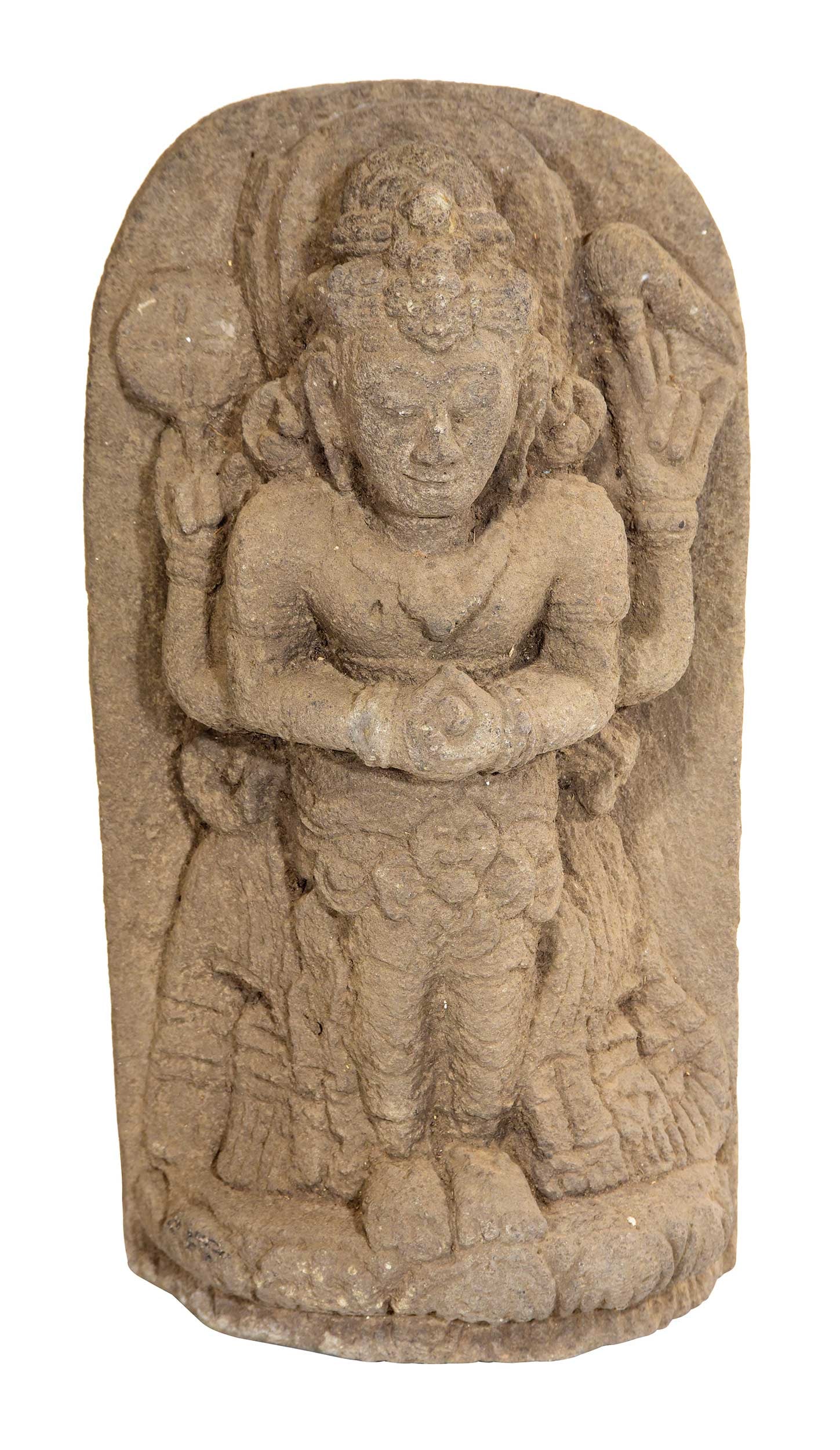 Javanese Carved Volcanic Stone Uma/Parvati Relief (1 of 5)