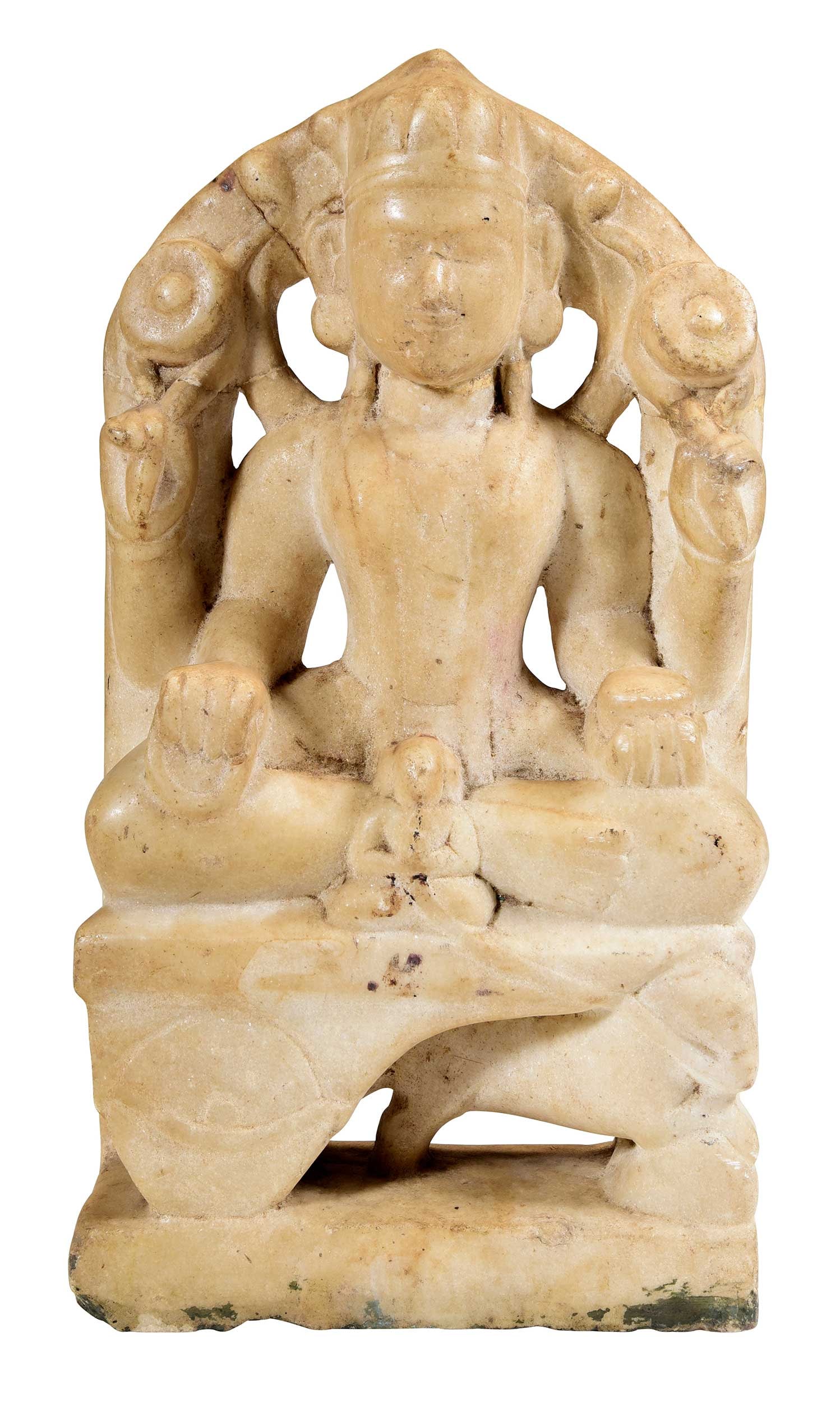 Indian Carved Marble Relief Panel (1 of 6)