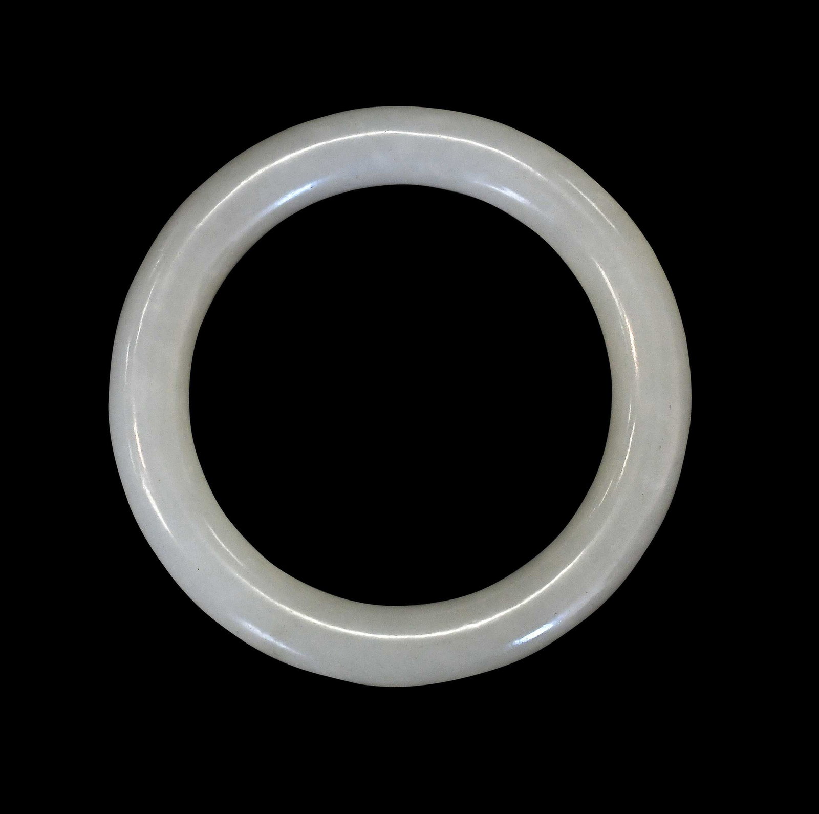 Chinese Carved Jade Bangle (1 of 2)