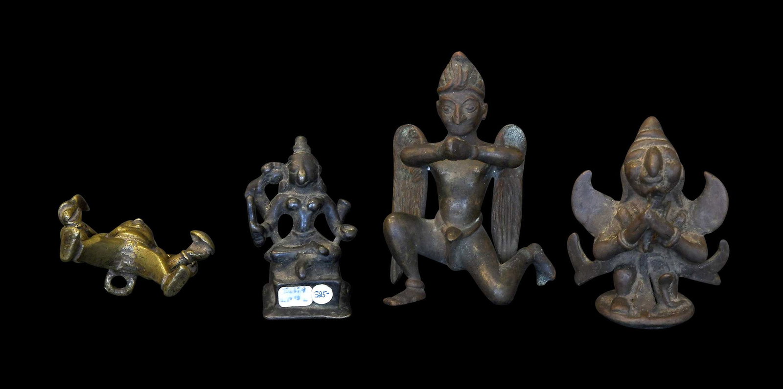 Four Miniature Indian Bronze Figures (1 of 5)