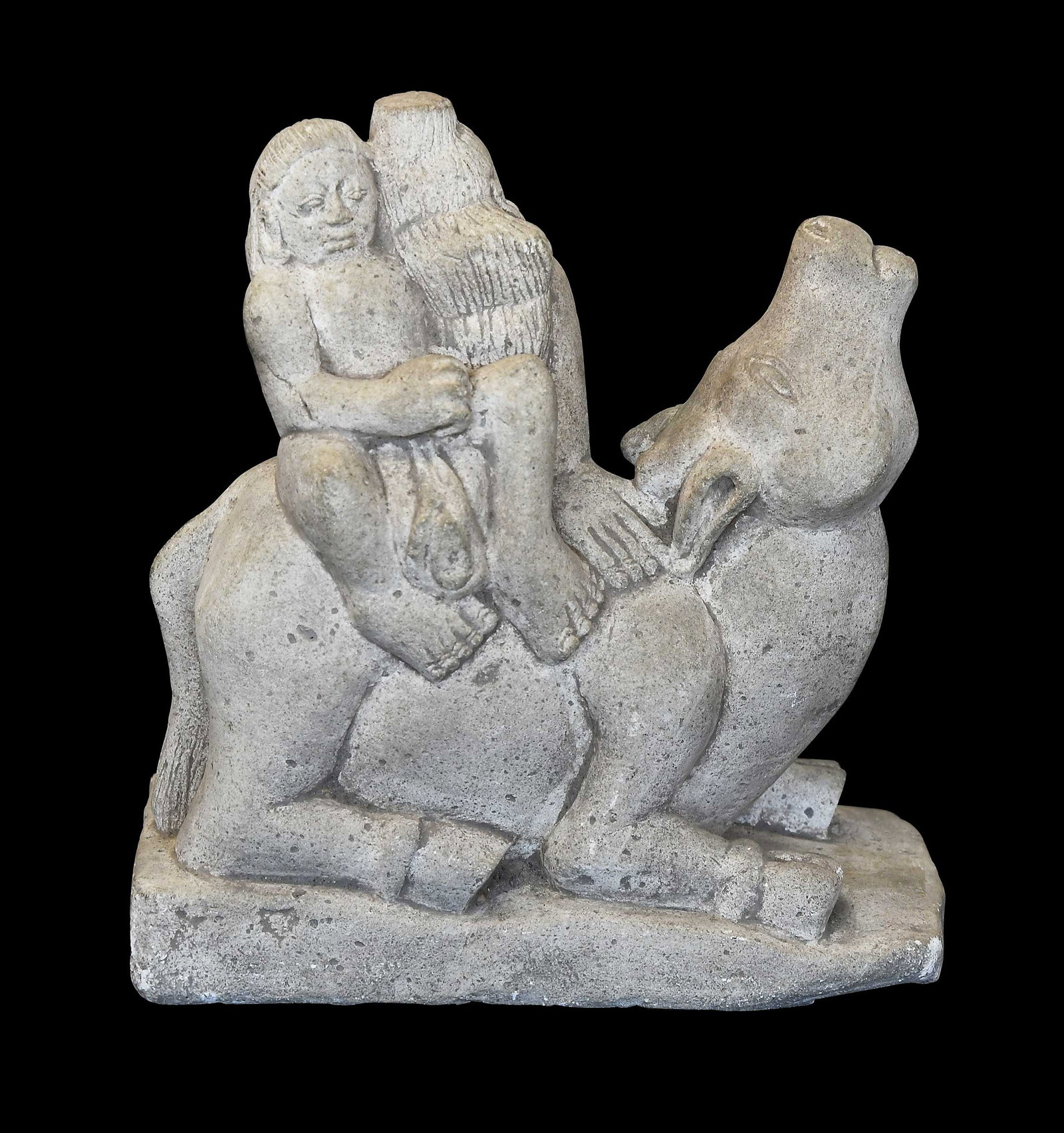 Southeast Asian Stone Bull Statue (1 of 8)