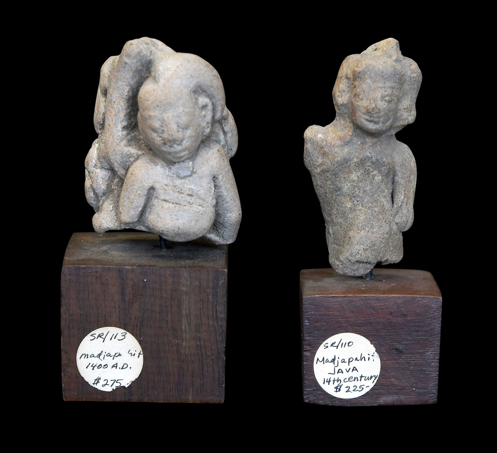 Two Majapahit or Style Stoneware Figurine Fragments (1 of 4)