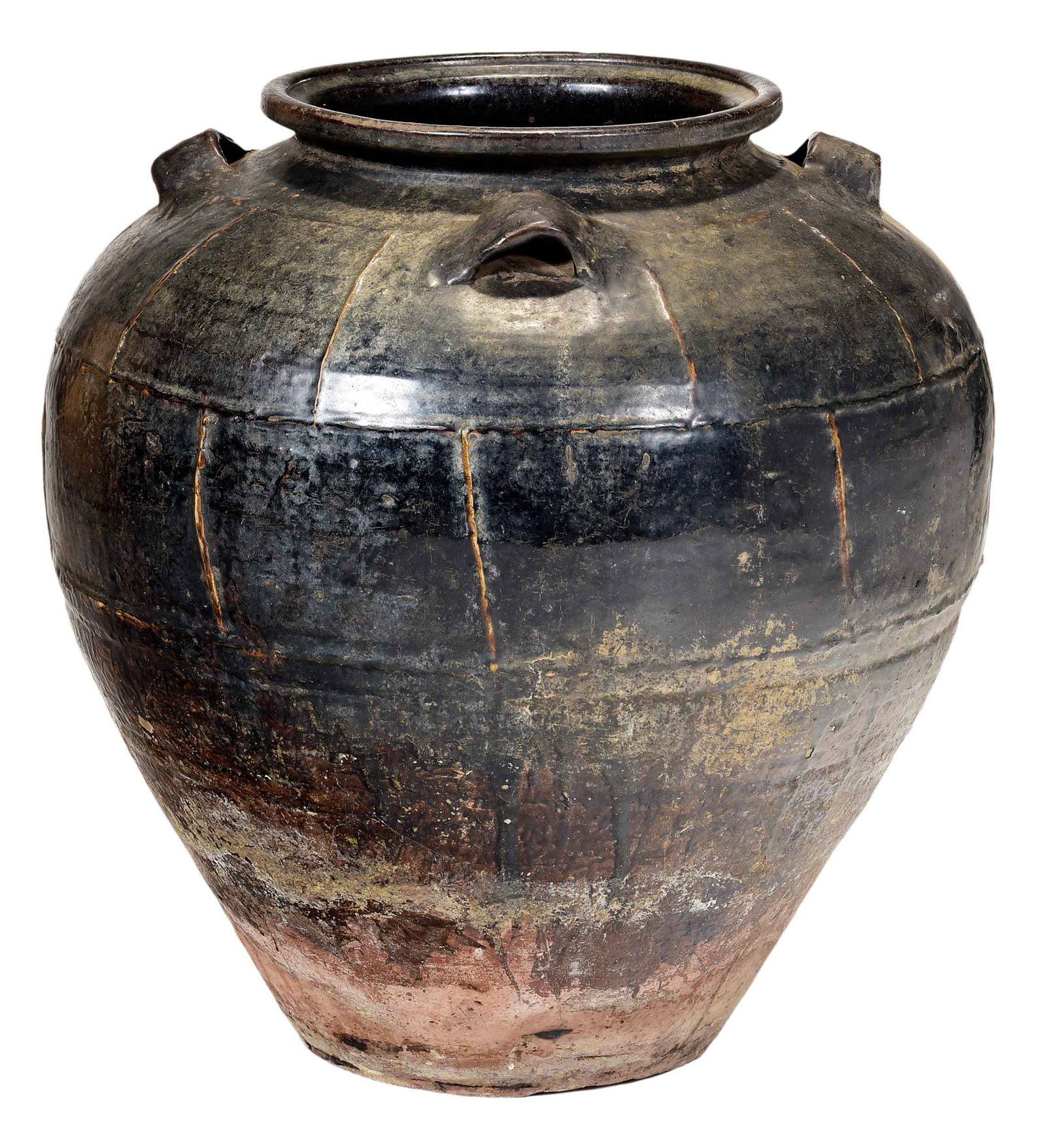 Chinese Brown Glazed Earthenware Storage Jar (1 of 7)