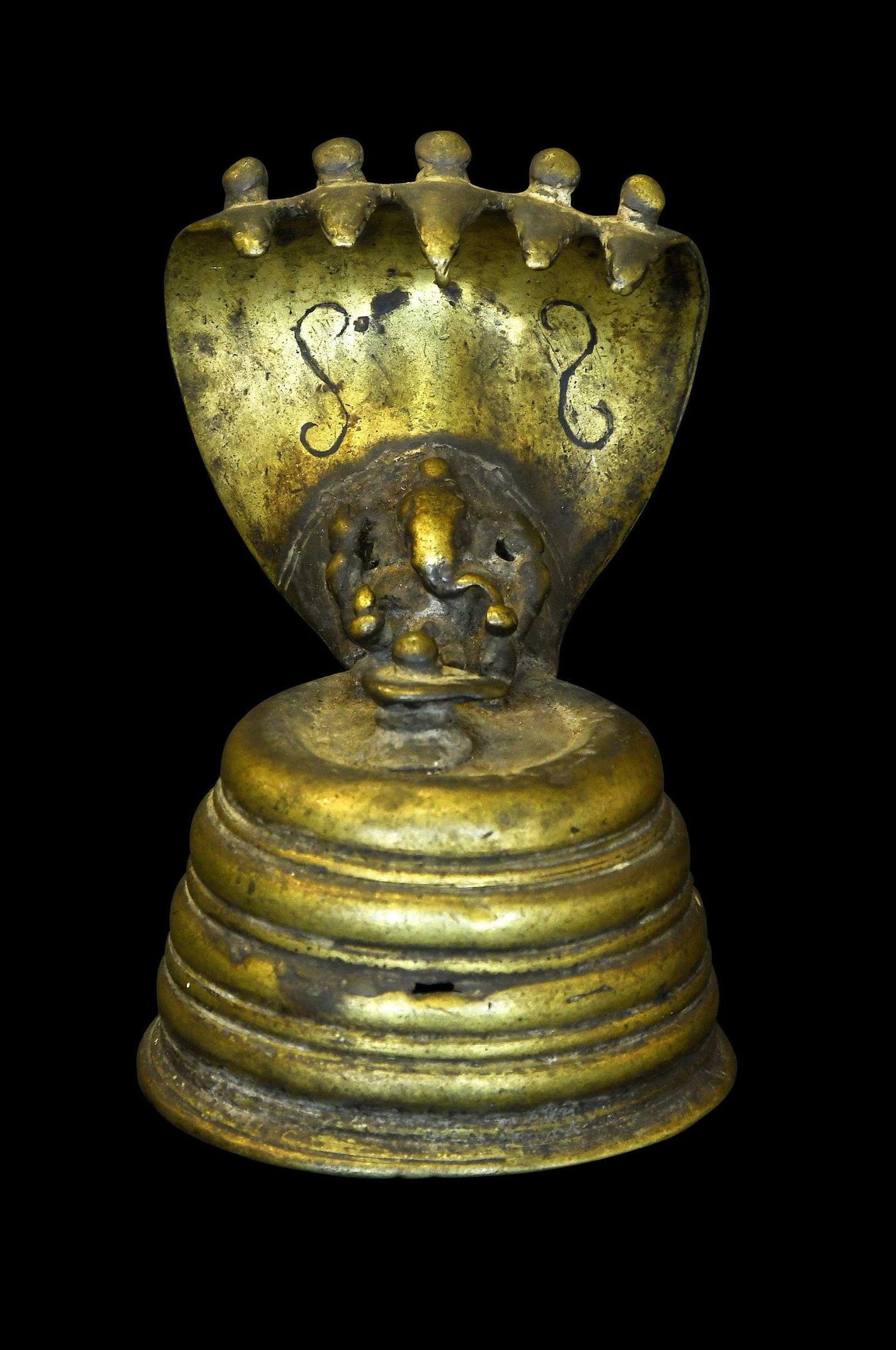 Indian Cast Bronze Naga Linga with Ganesha (1 of 7)