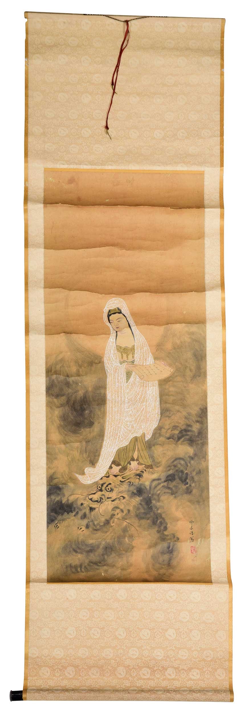 Chinese Scroll Painting of Guanyin (1 of 9)