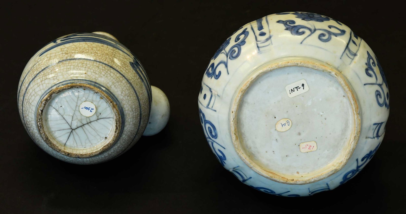 Three Chinese Underglaze Blue Porcelain Table Objects - 5