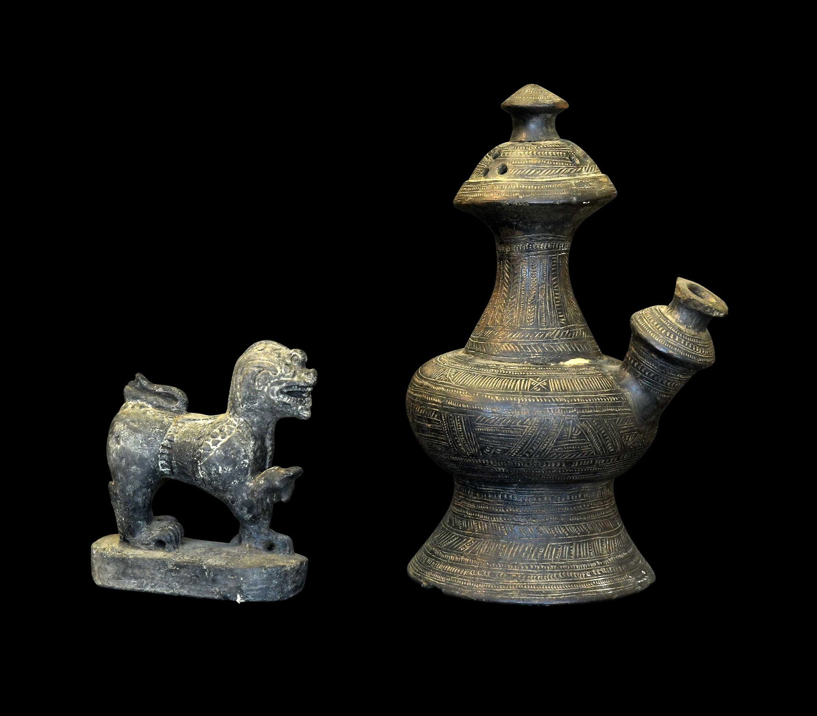 Two South East Asian Ceramic Table Objects (1 of 6)