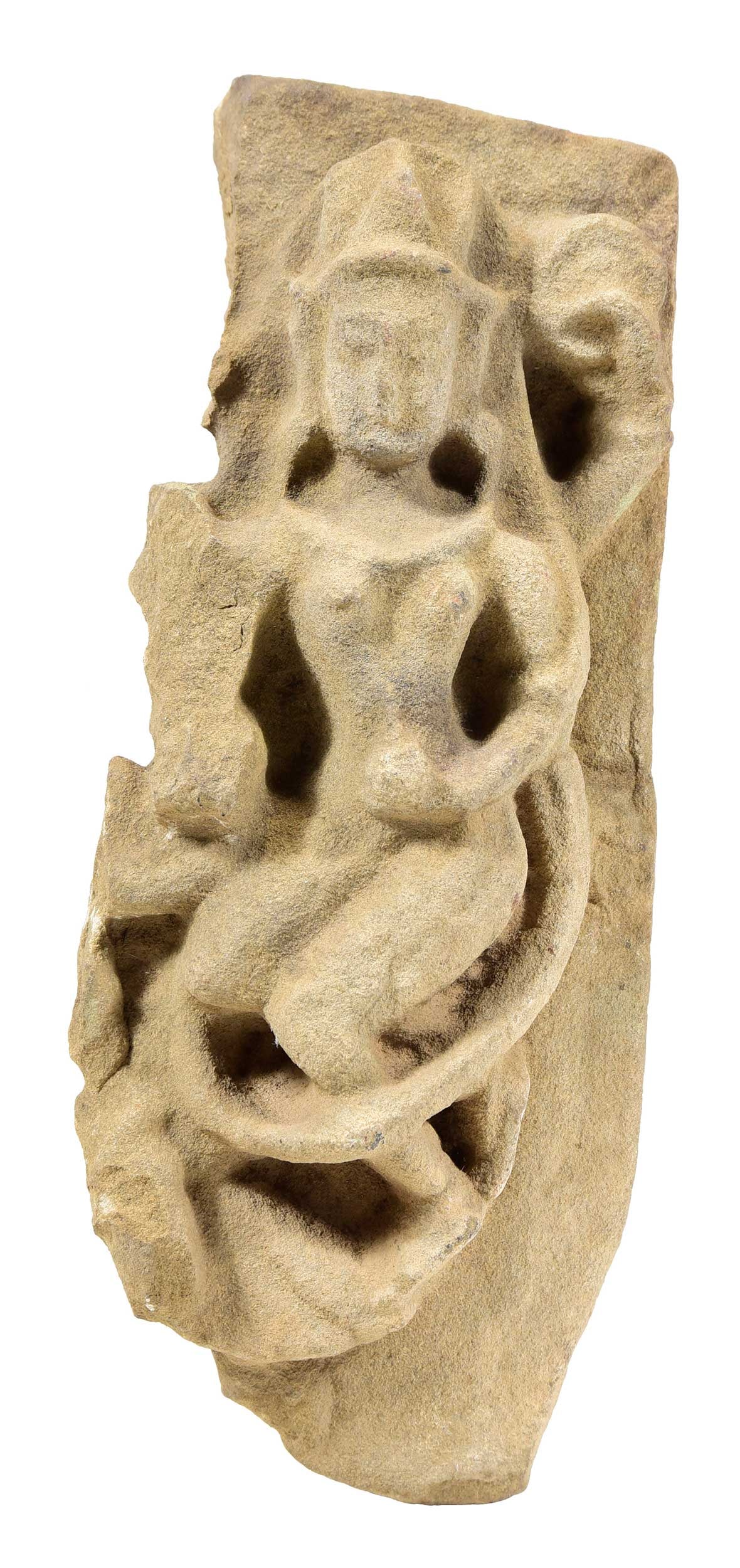Indian Carved Sandstone Figural Fragment (1 of 4)