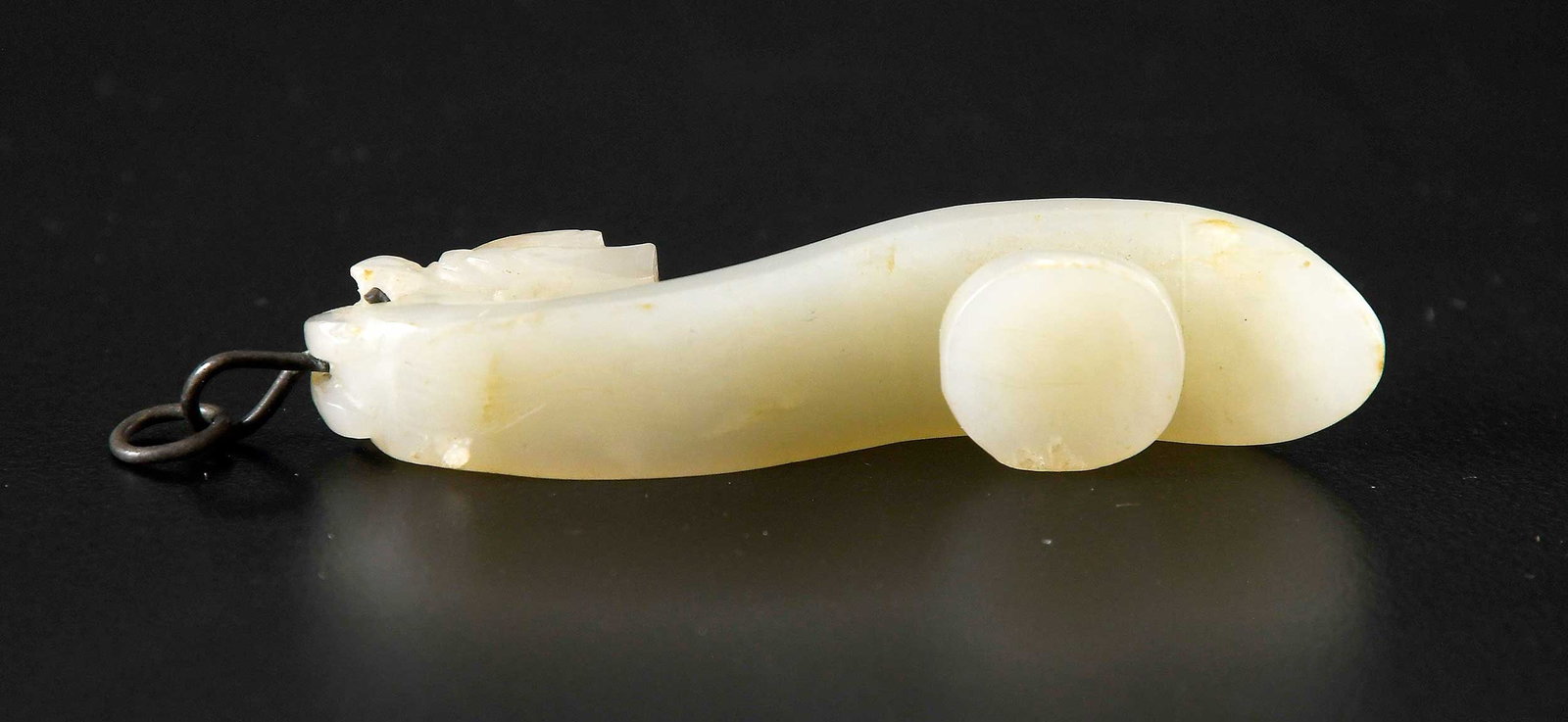 Two Jade Belt Hooks - 7