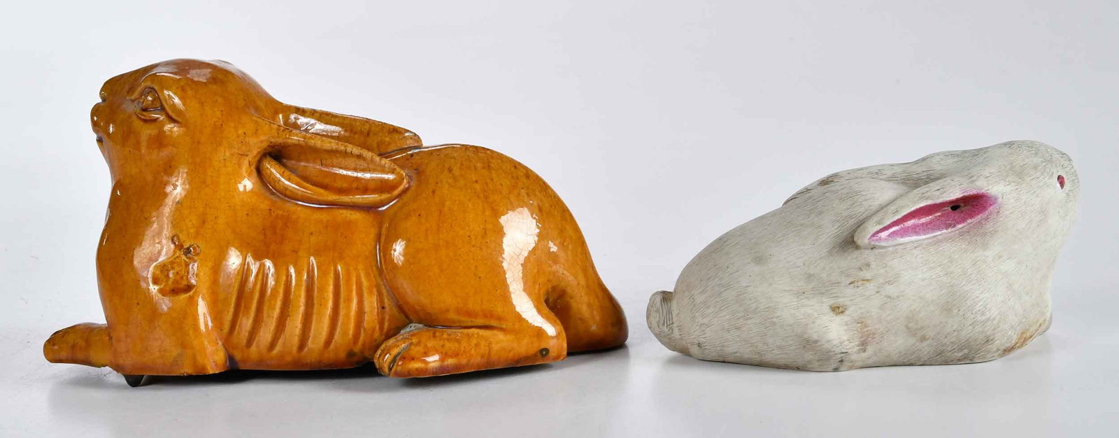 Two Chinese Export Rabbits - 3
