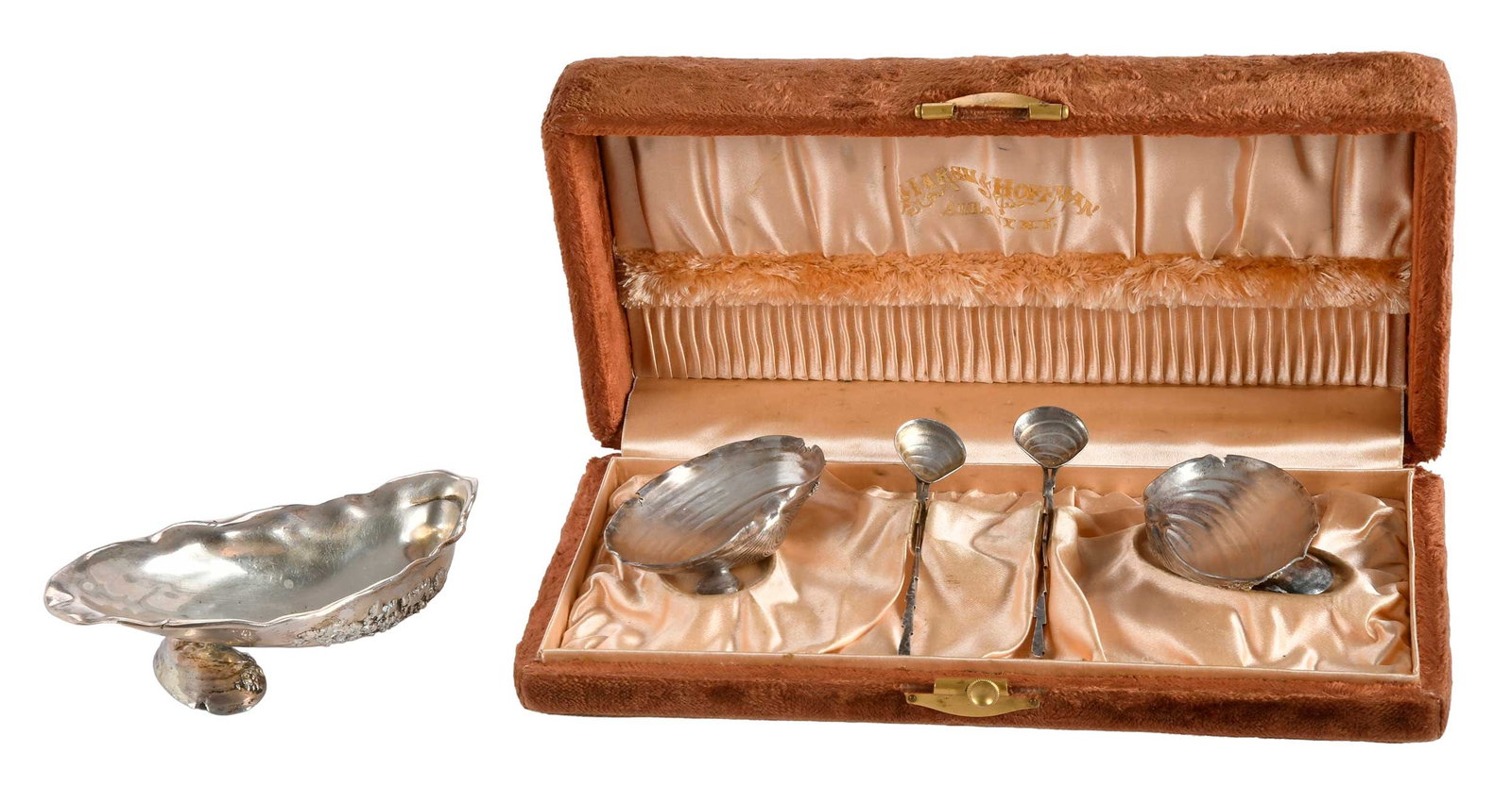 Aesthetic Movement Gorham Narragansett Cased Open Salts Set and Dish (1 of 6)