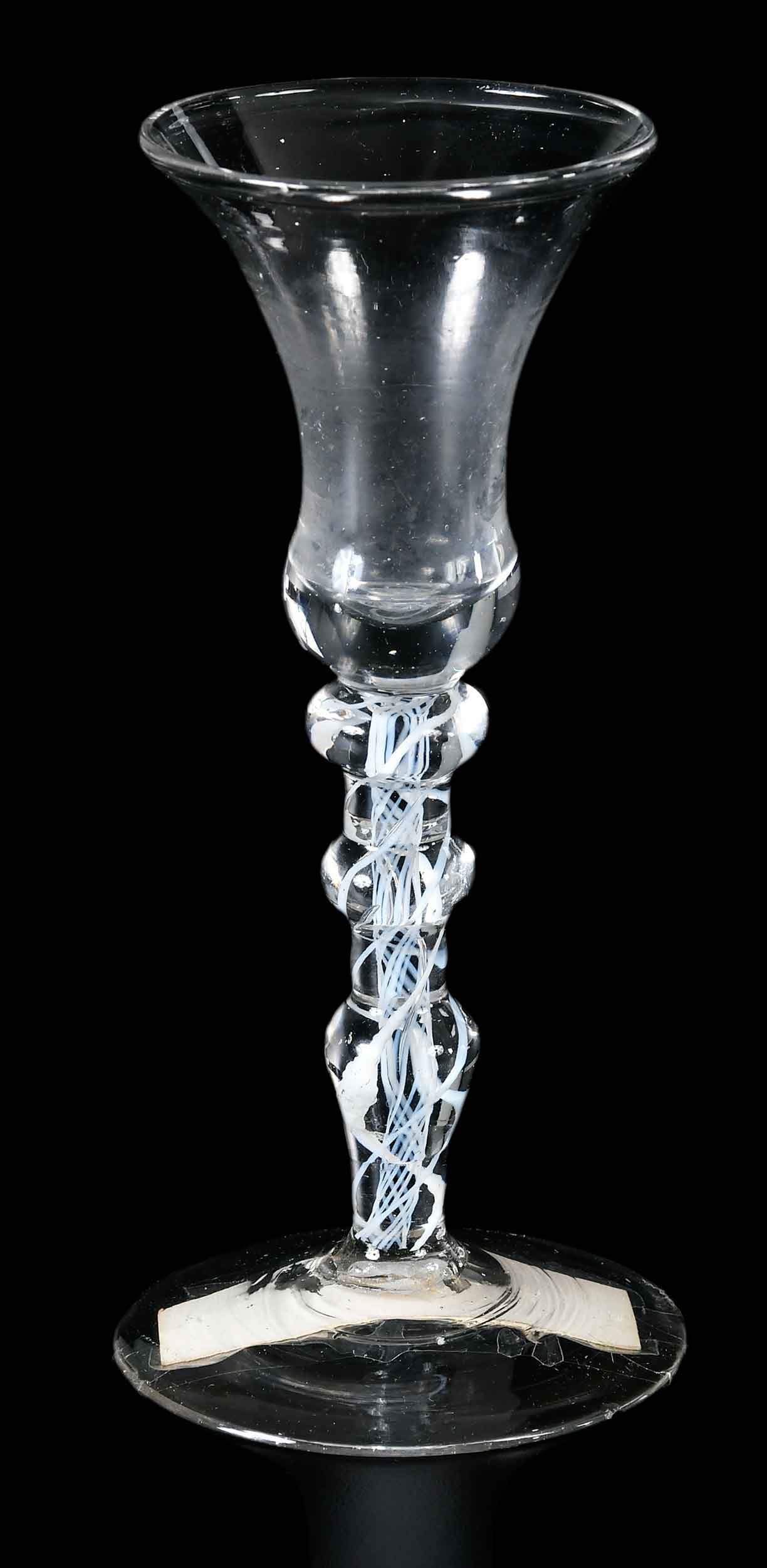 Georgian Three Knop Stem Wine Glass Attr. General Henry Knox (1 of 4)
