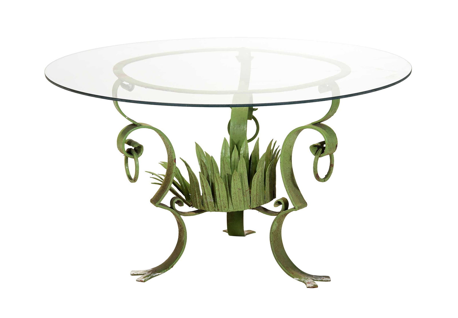 Art Deco Style Wrought Iron Garden Table (1 of 6)