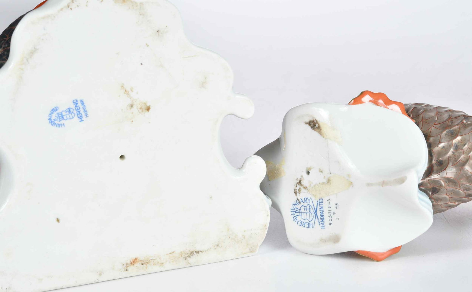 Five Herend Porcelain Sea Creature Table Objects - 4