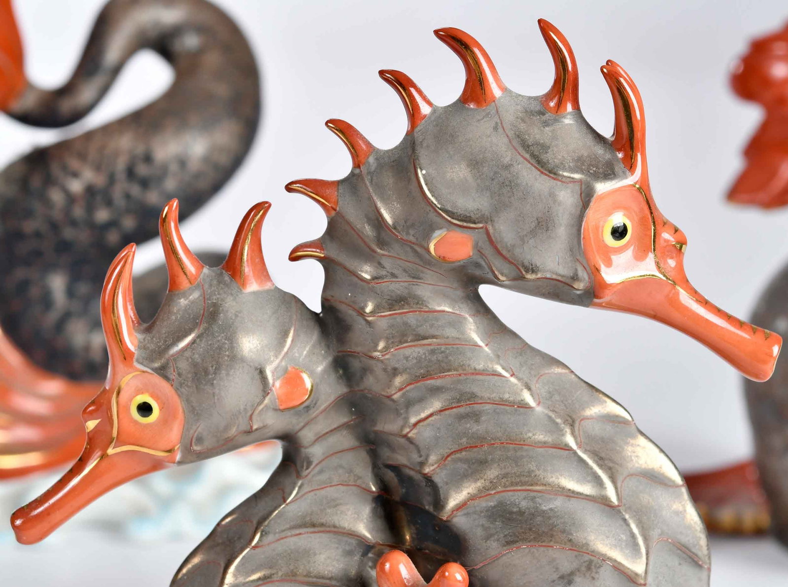 Five Herend Porcelain Sea Creature Table Objects - 6