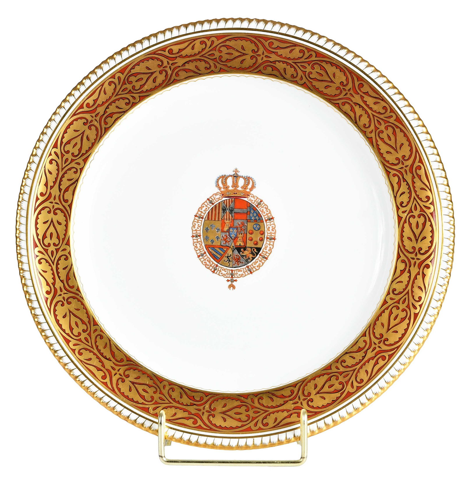 Spode Armorial Porcelain Plate, Queen Isabel II of Spain (1 of 7)