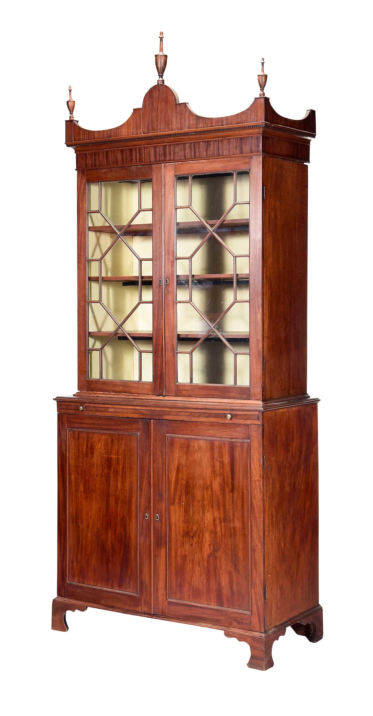 George III Mahogany Bookcase Cabinet (1 of 17)