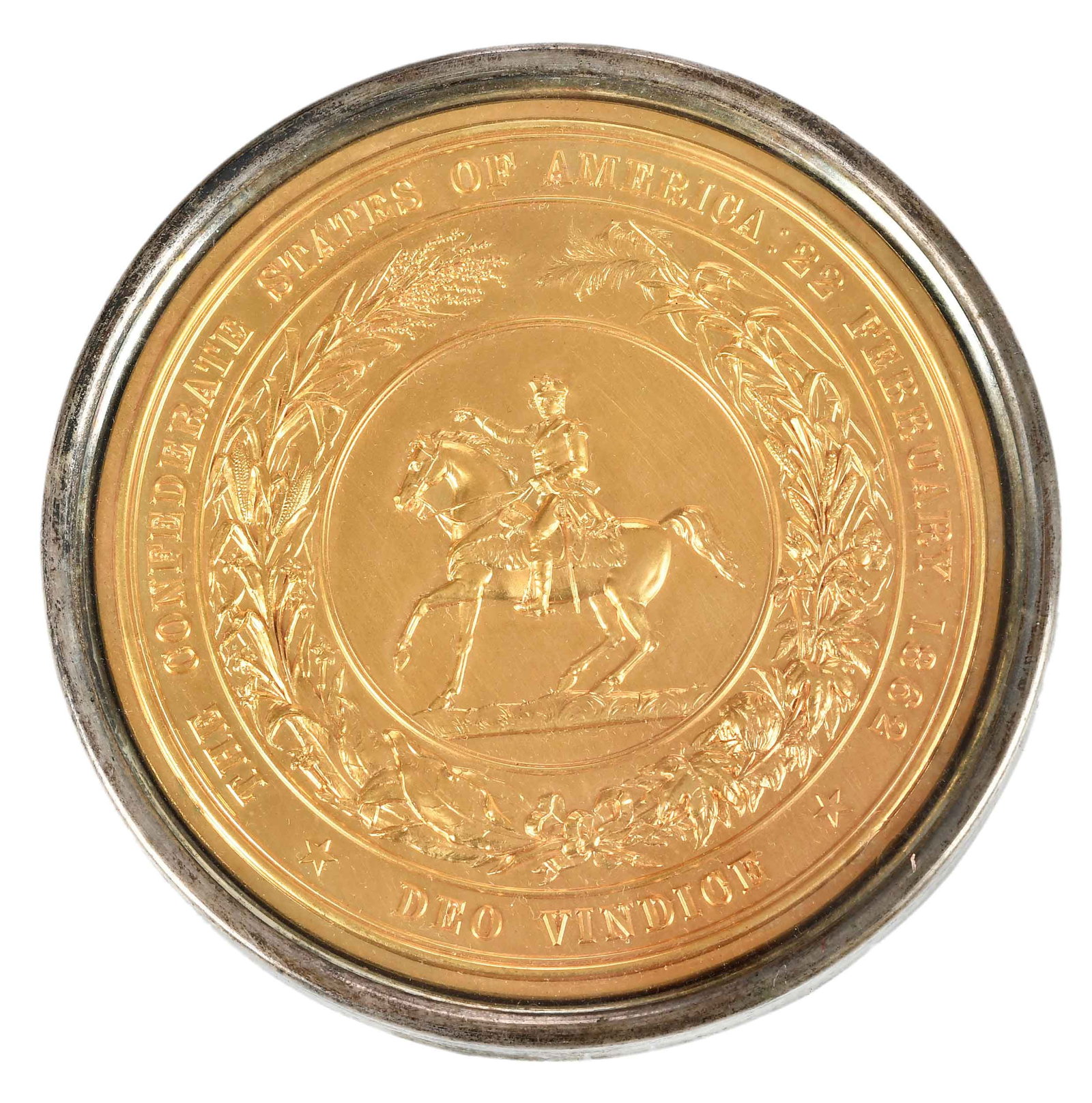 90 mm Confederate Seal Impression [1862] in Case (1 of 13)