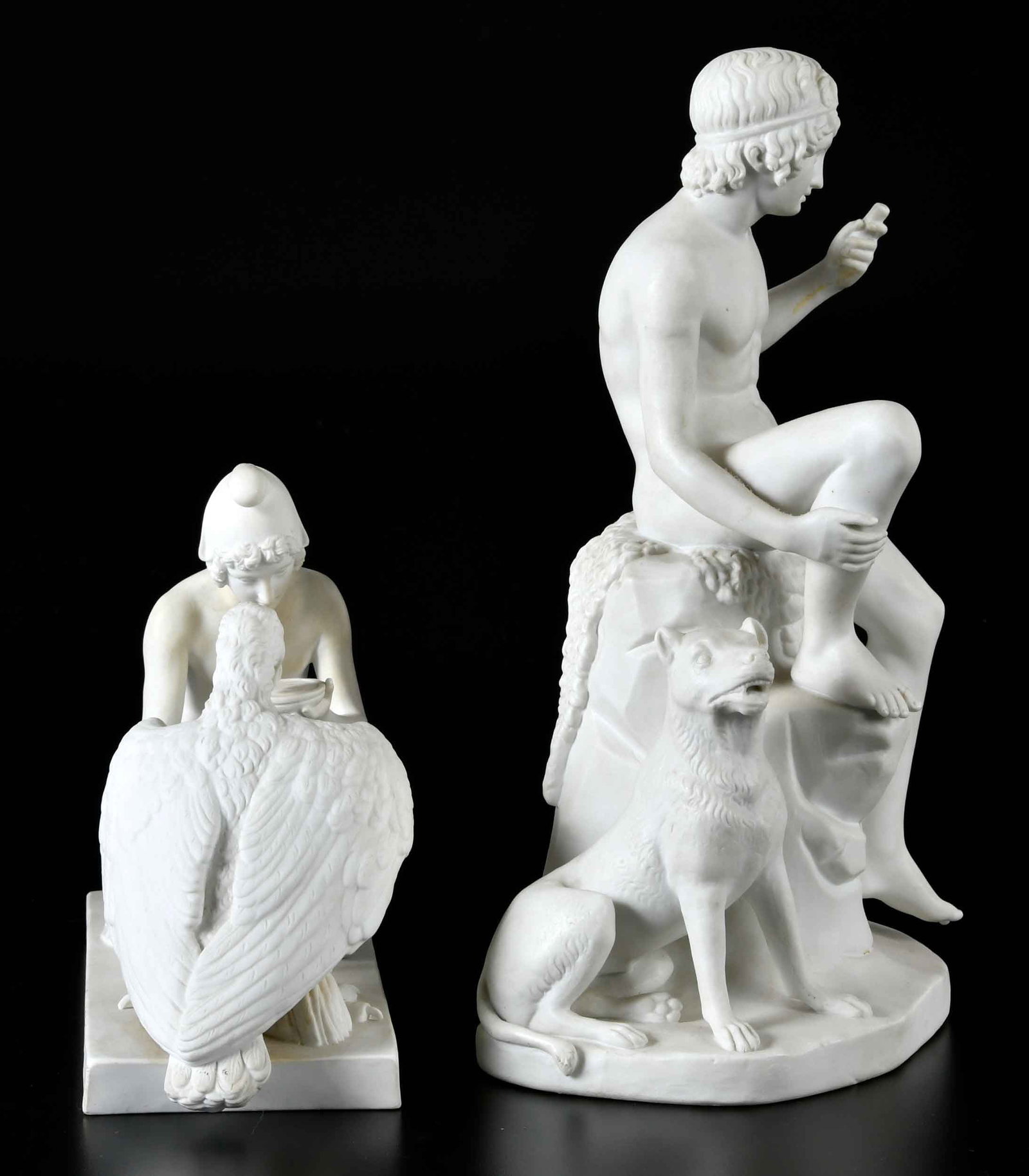 Two Bisque Porcelain Figural Groups - 2