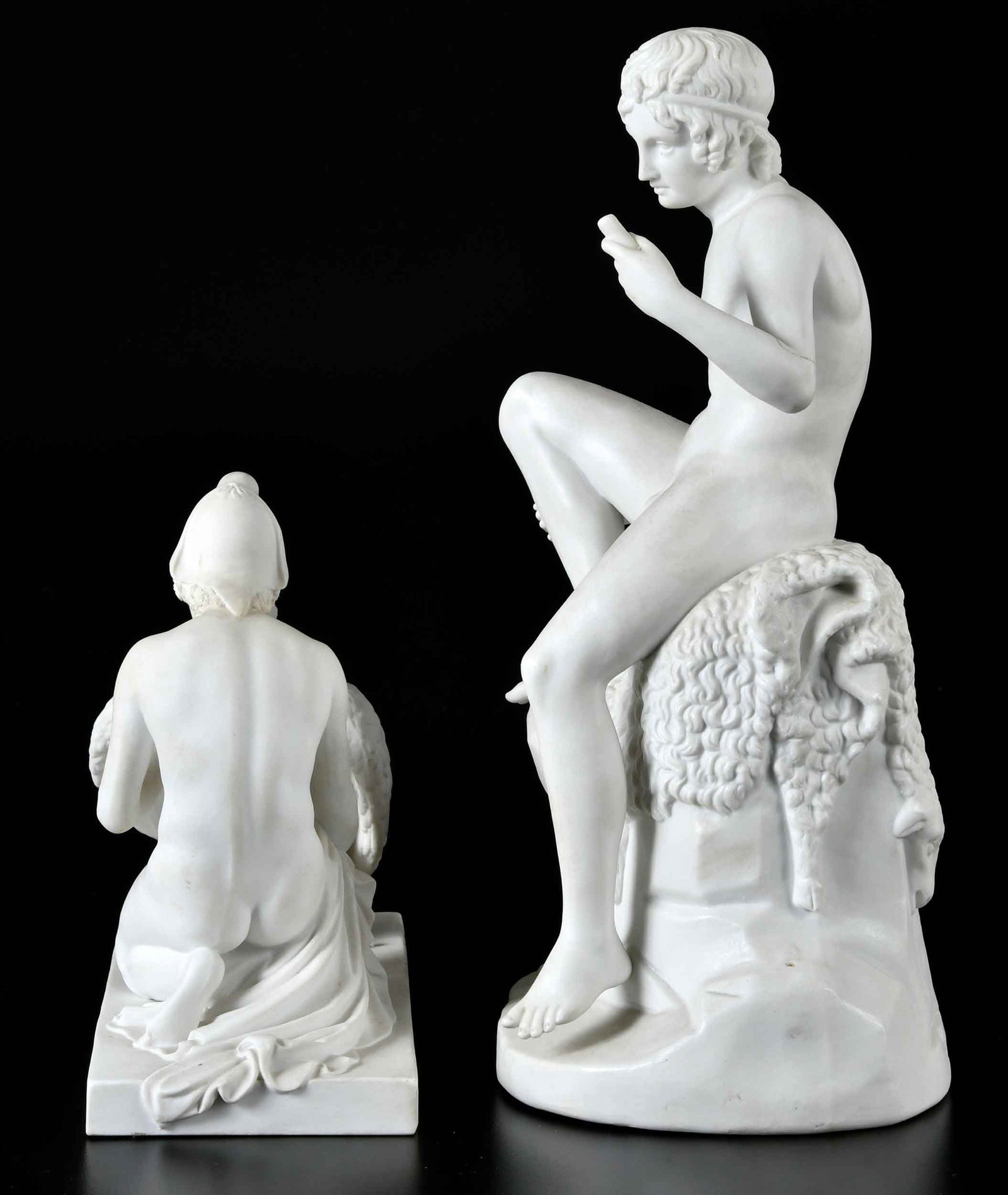 Two Bisque Porcelain Figural Groups - 4