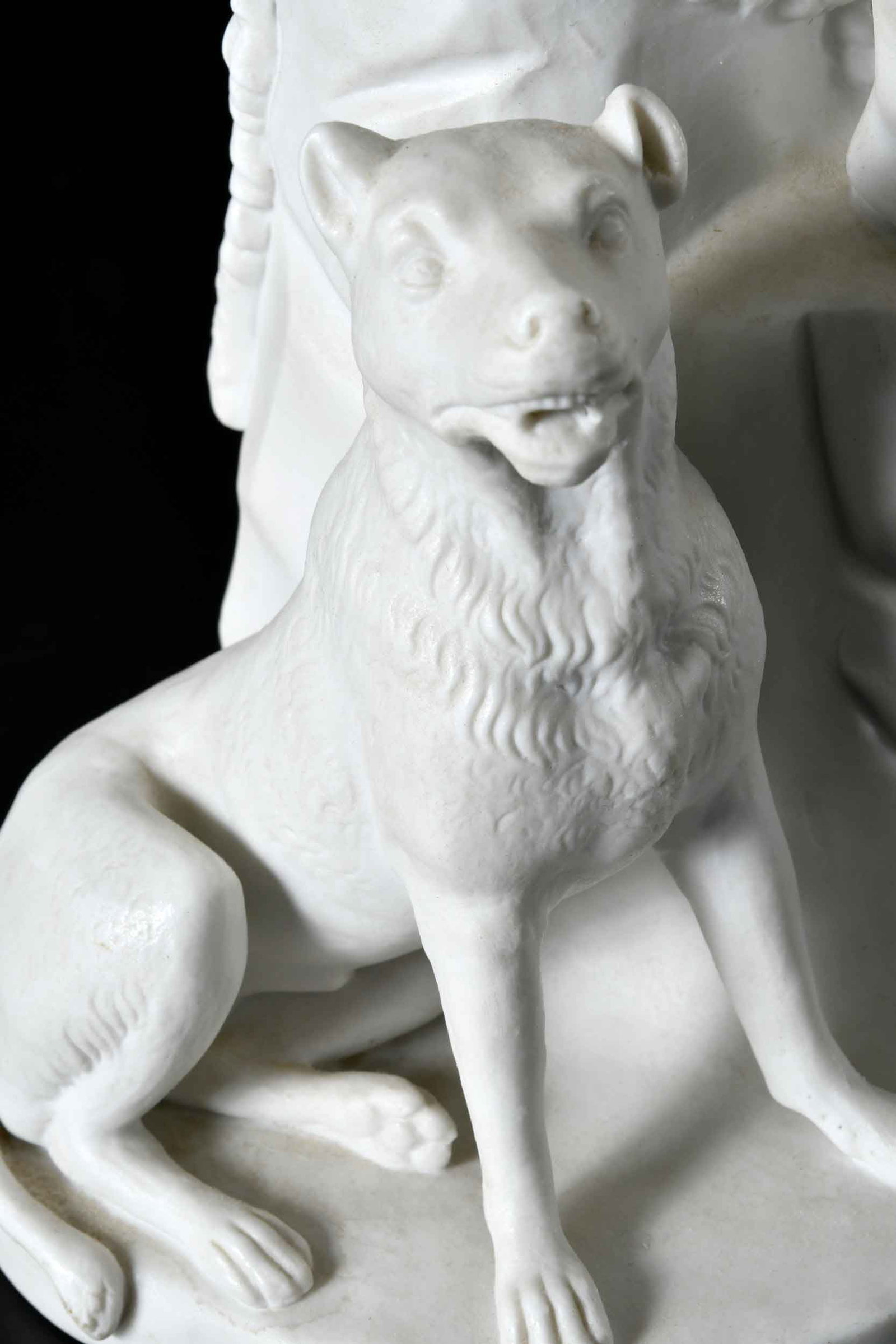 Two Bisque Porcelain Figural Groups - 7