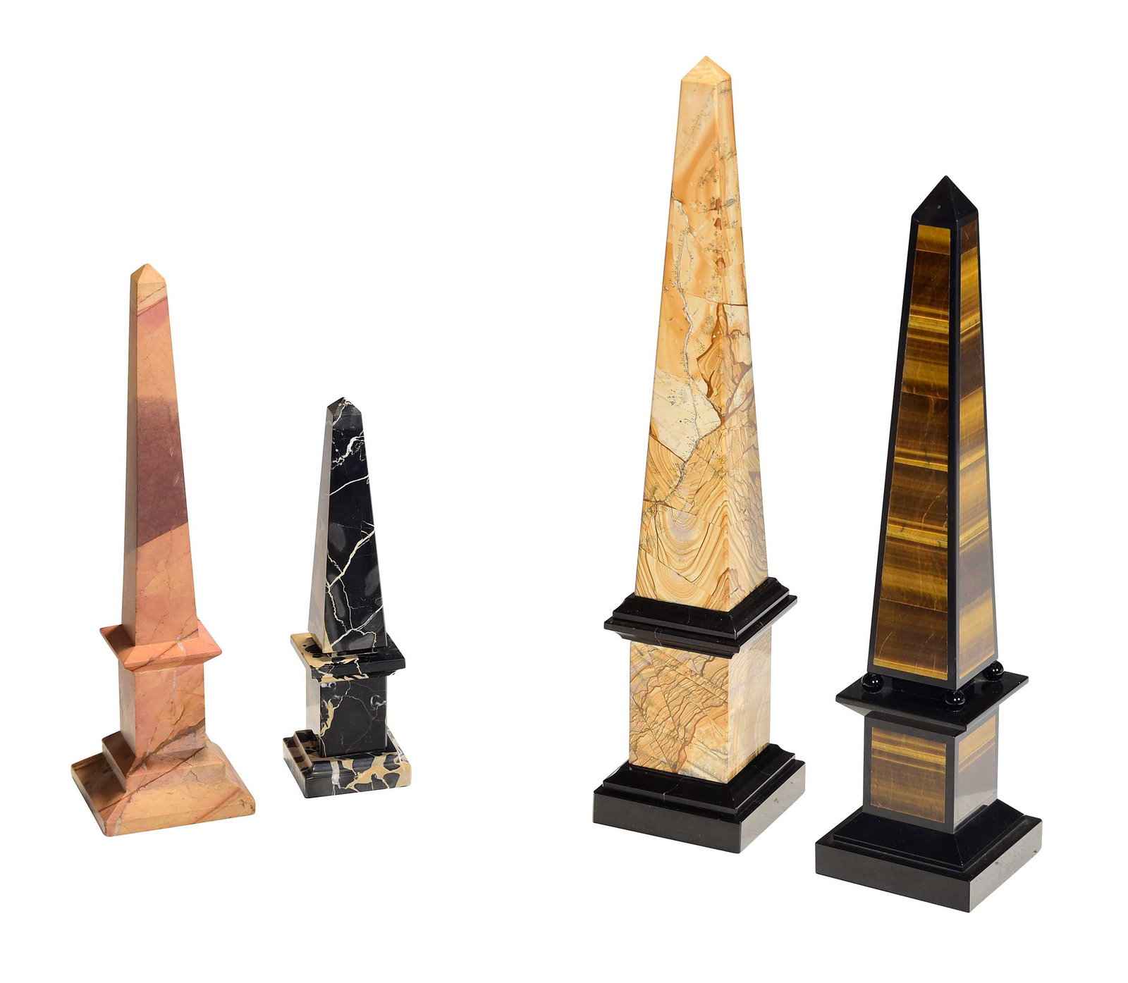 Four Contemporary Decorative Stone Obelisks, One Raffaello Romanelli (1 of 8)