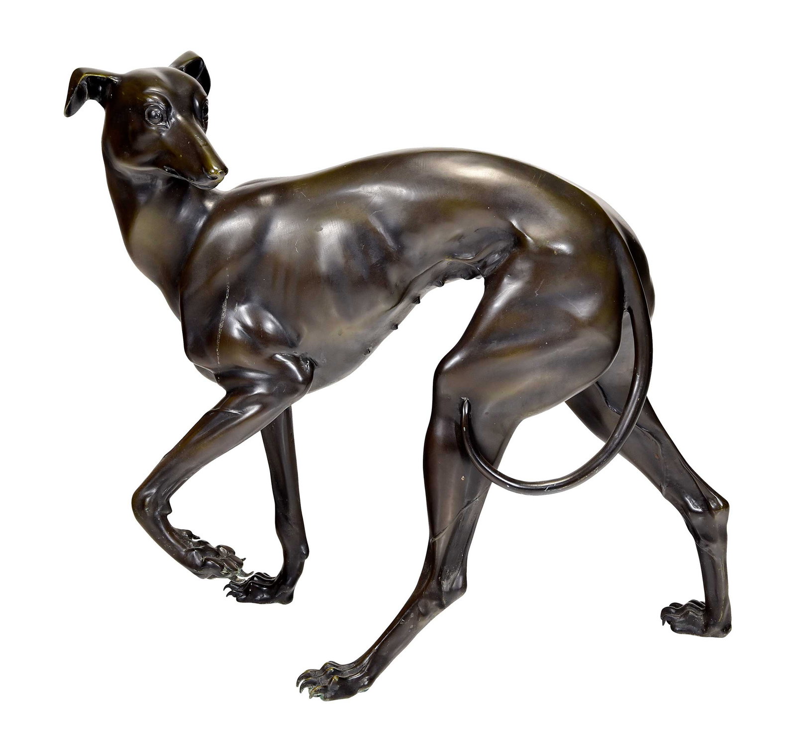 Standing Bronze Whippet (1 of 5)