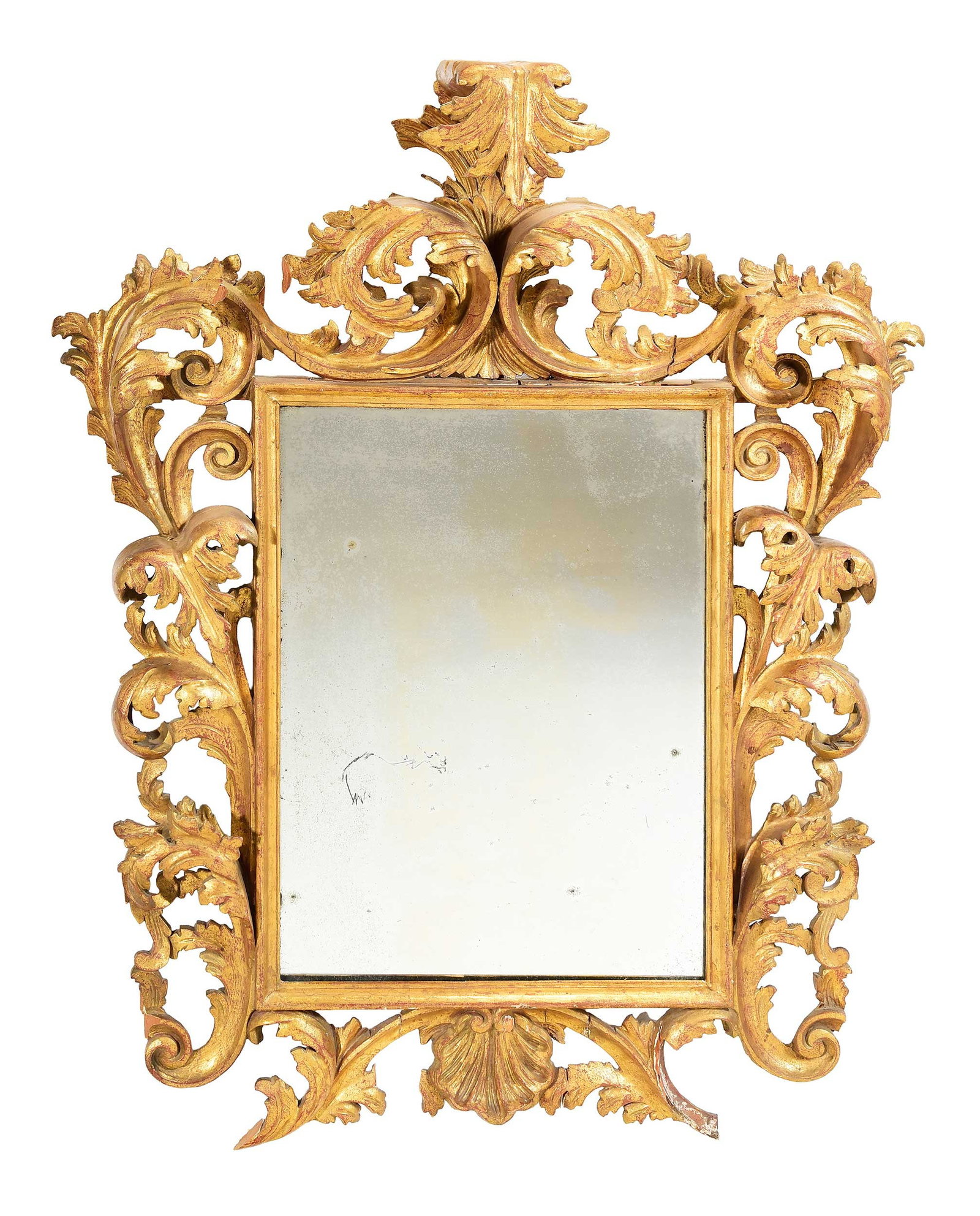 Florentine Rococo Style Gilt Mirror (1 of 18)