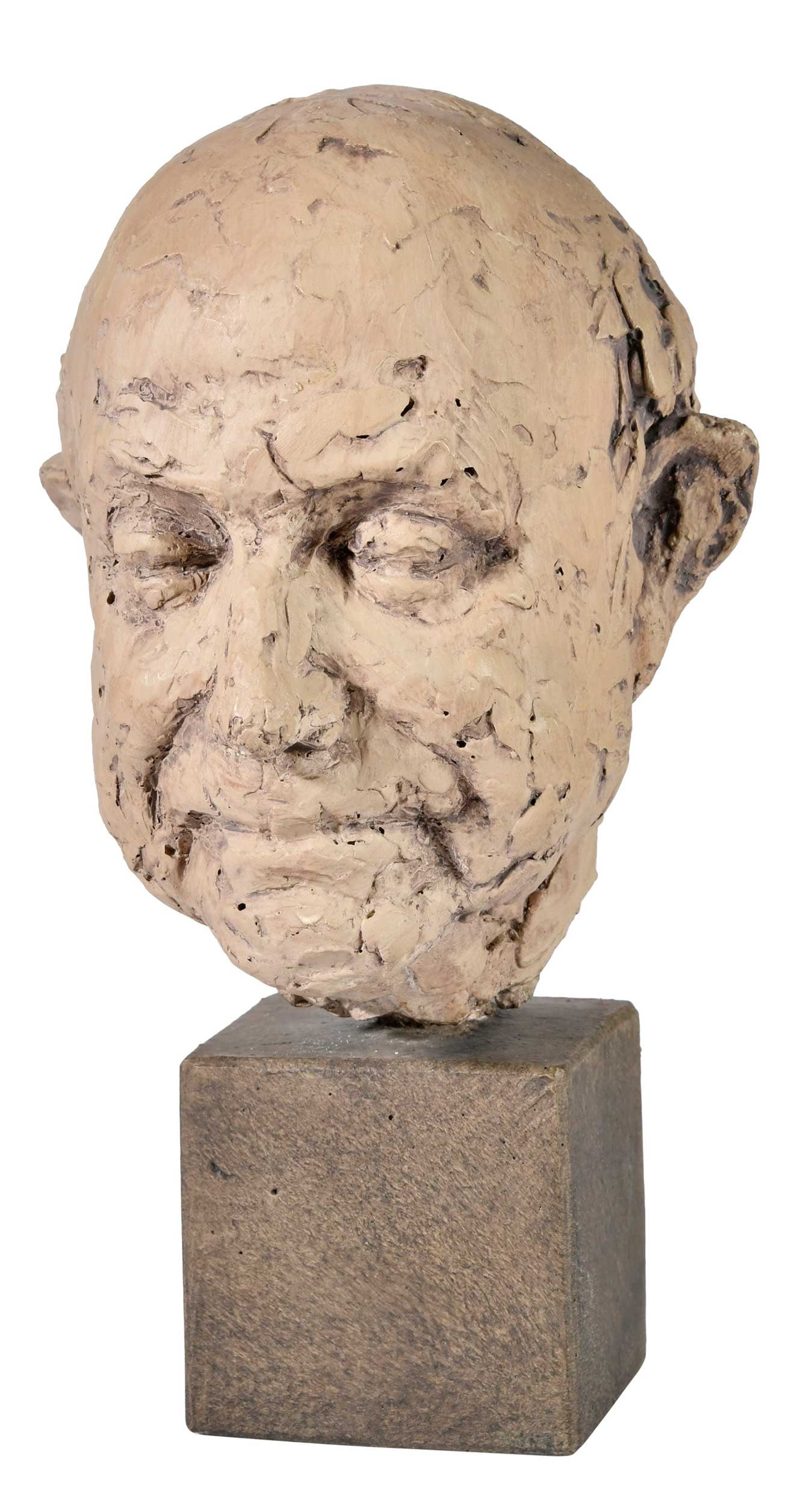 Clay Sculpture of Man's Head (1 of 6)