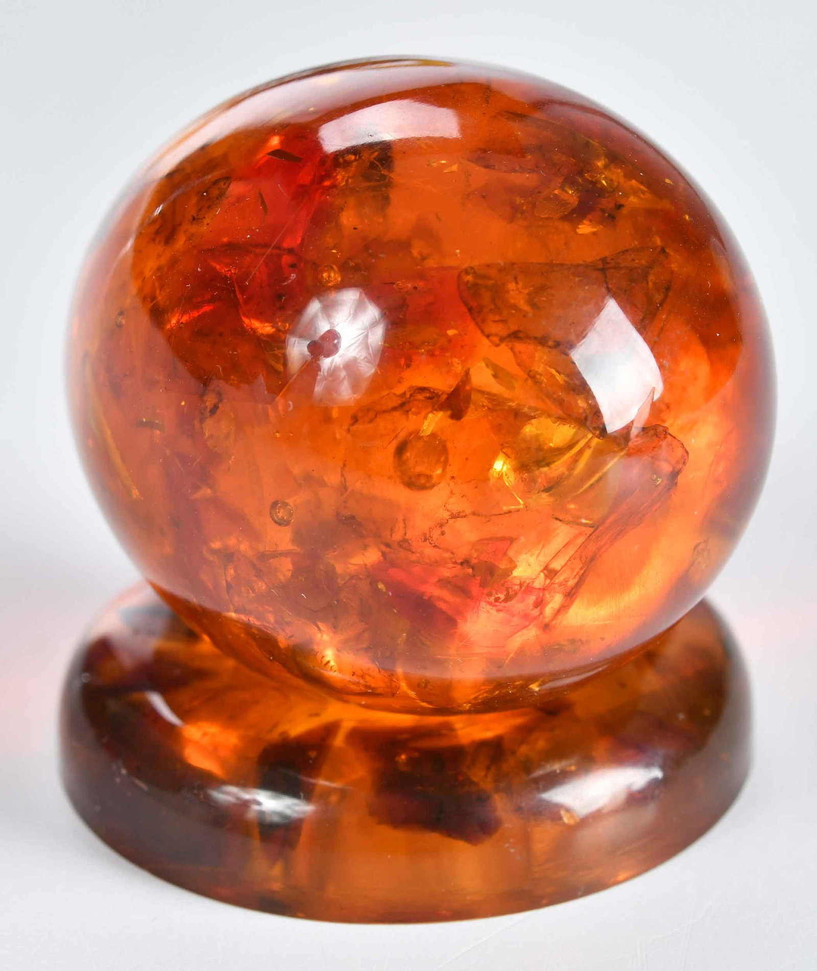 Five Carved Amber Figural Table Objects - 5