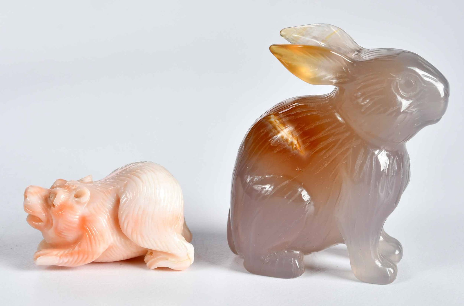 Five Animal Figural Table Objects, One Lalique - 2