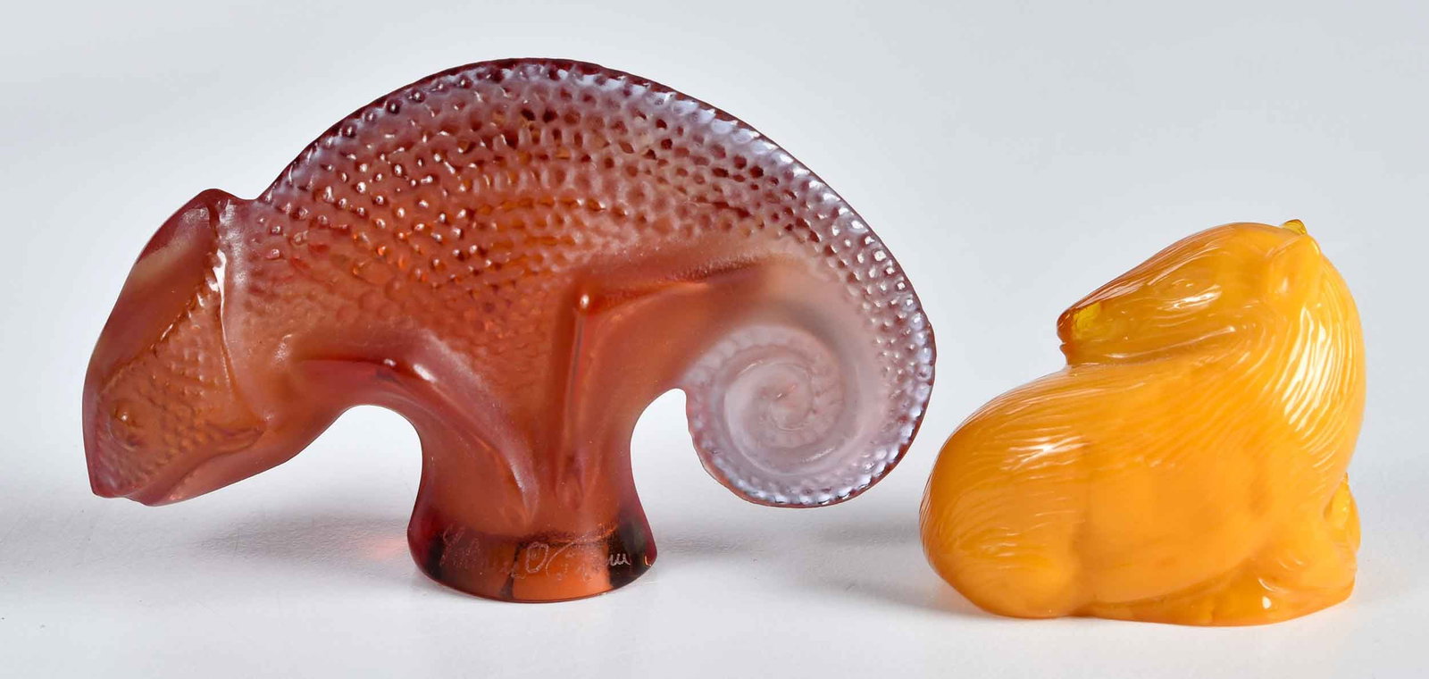 Five Animal Figural Table Objects, One Lalique - 3
