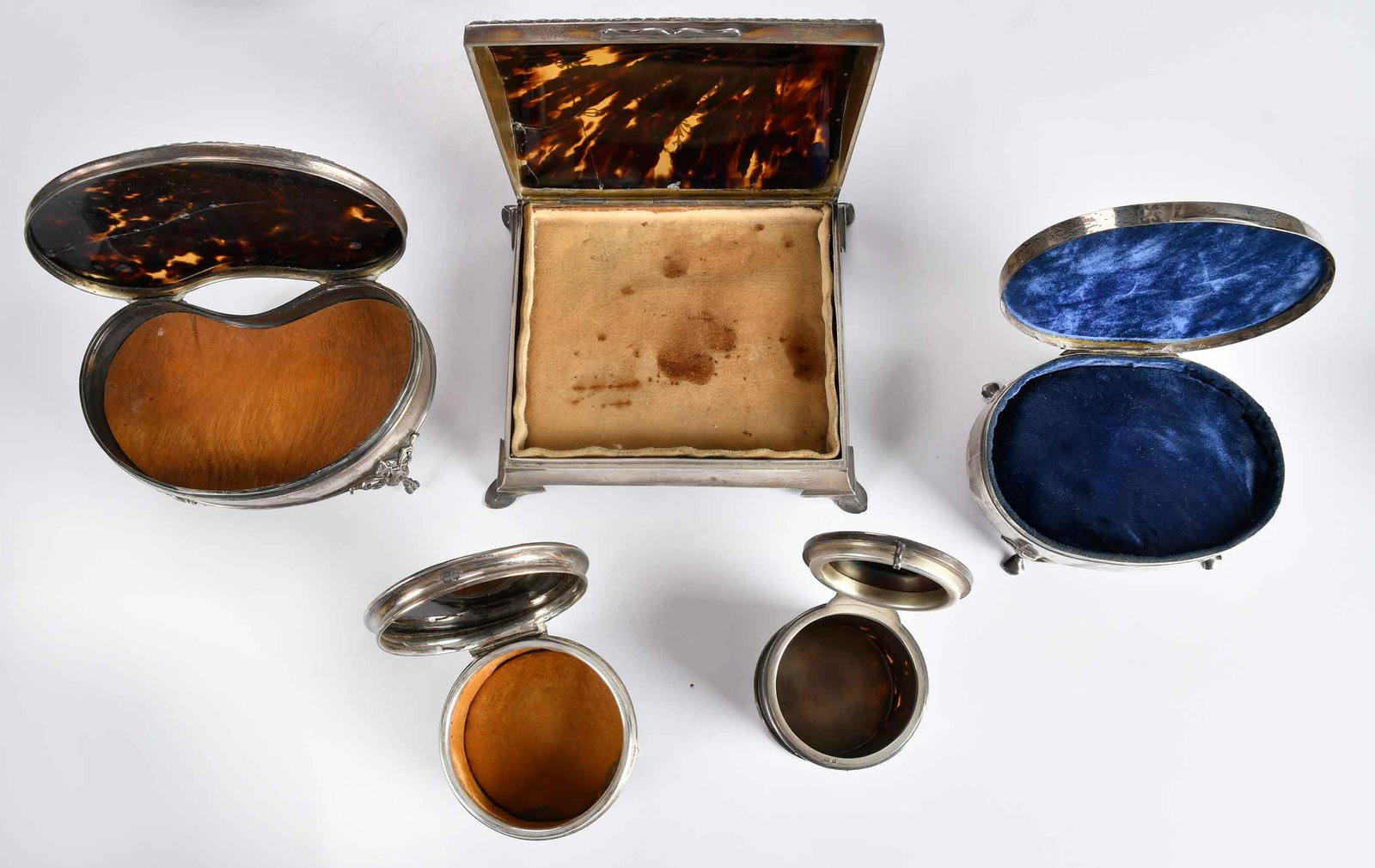 14 Silver Mounted Tortoiseshell Boxes - 3