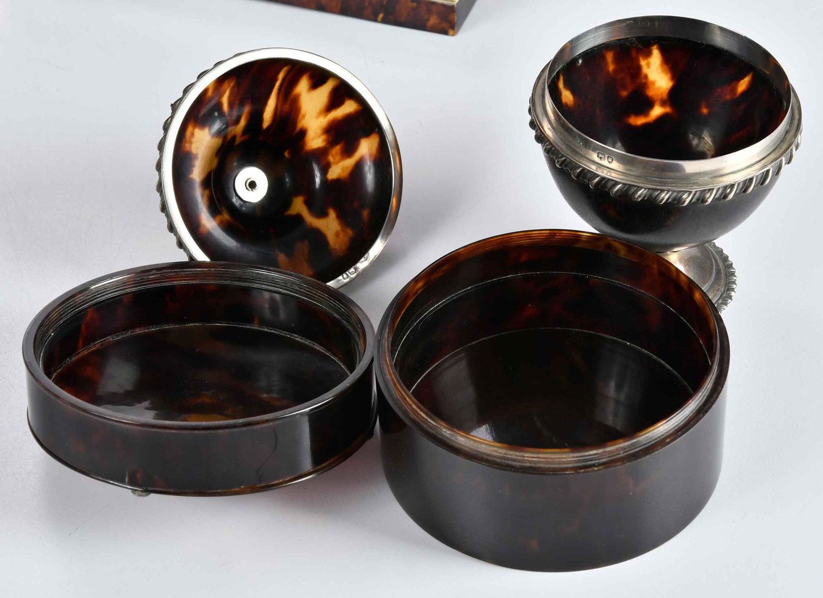 14 Silver Mounted Tortoiseshell Boxes - 8