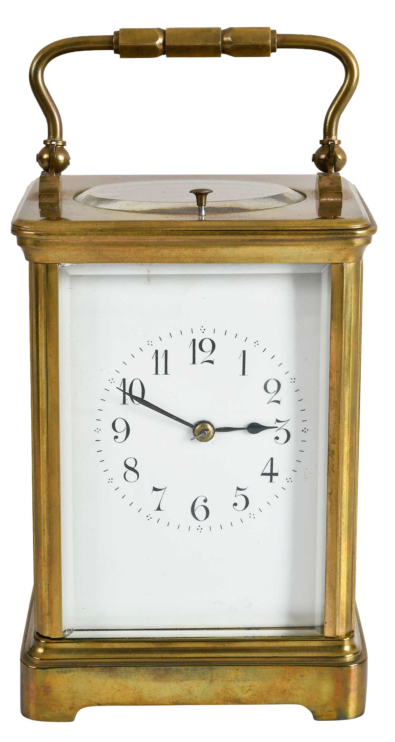 French Carriage Clock in Leatherette Case (1 of 9)