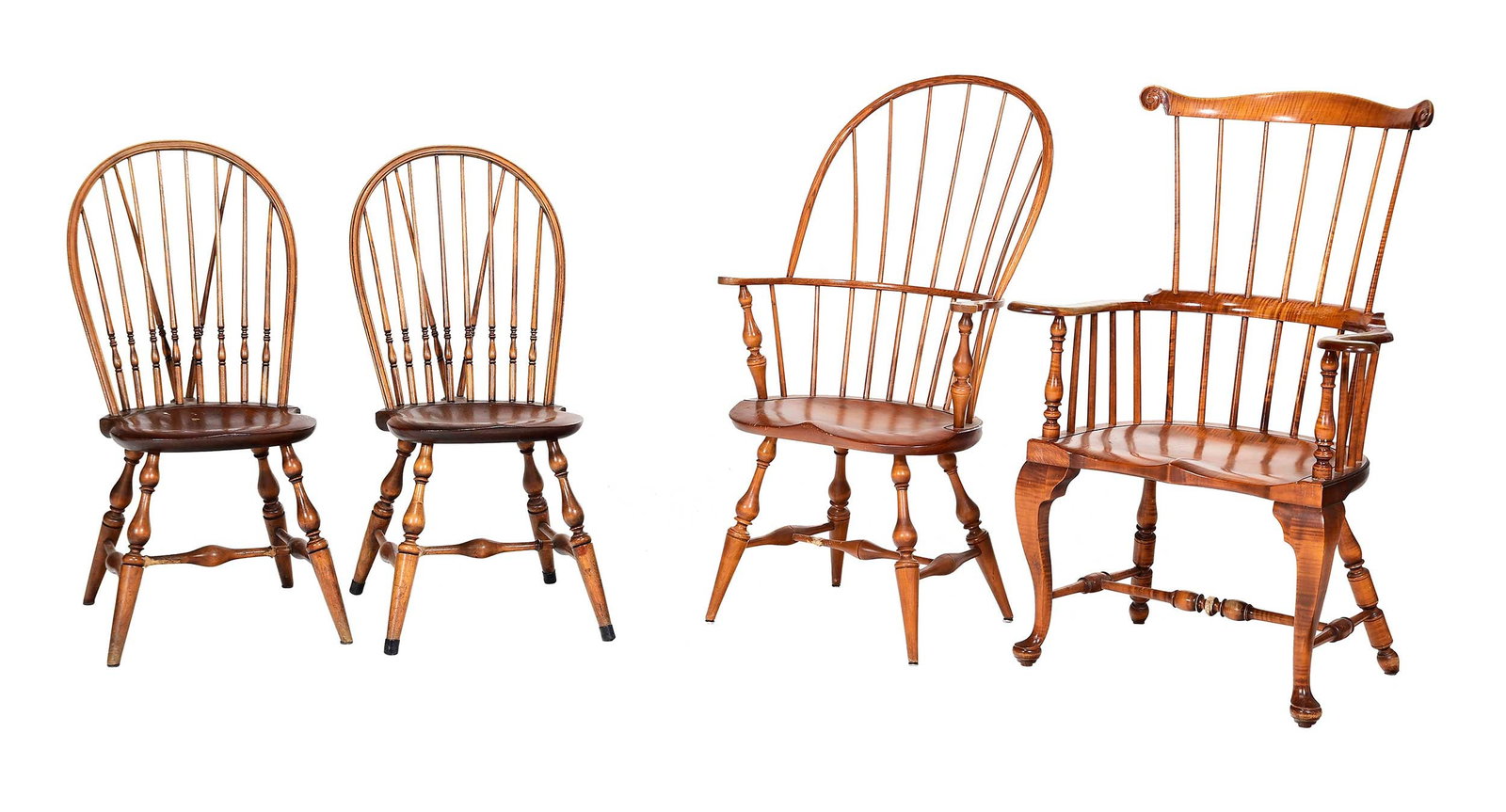 Four Windsor Chairs Including D.R. Dimes (1 of 14)