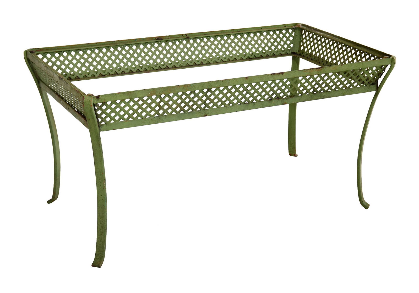 Wrought Iron Lattice Garden Table (1 of 5)