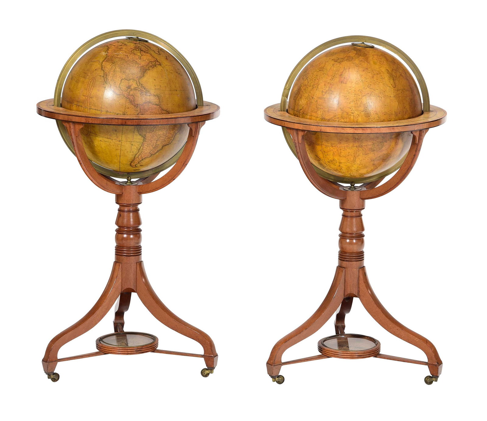 Pair of Cary's 15 Inch Regency Celestial and Terrestrial Globes (1 of 20)